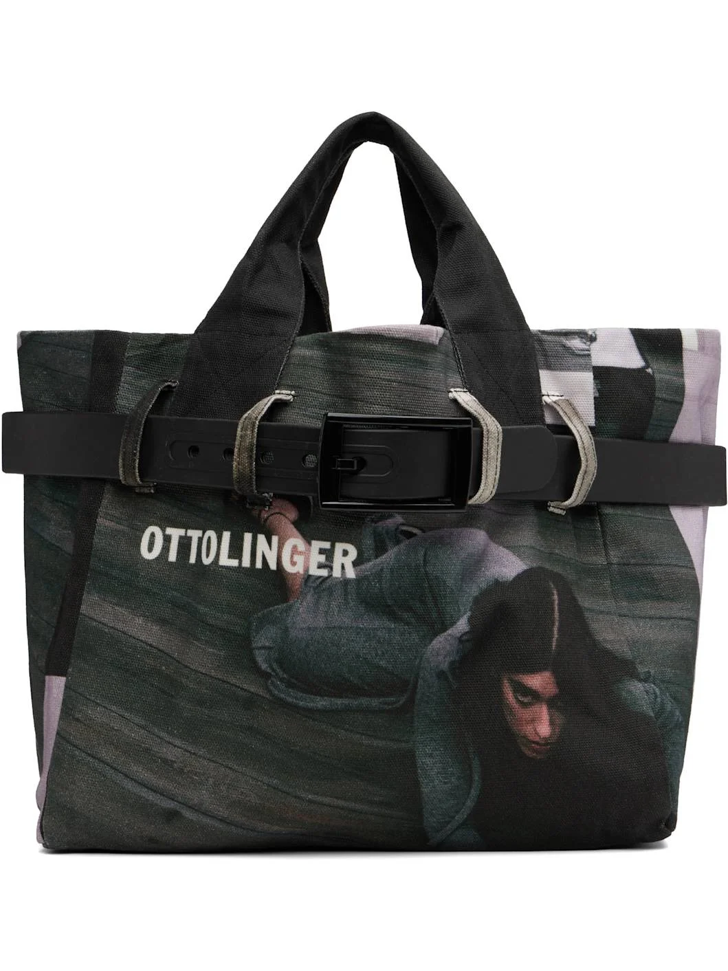 Multicolor Maxi Belted Tote - 1