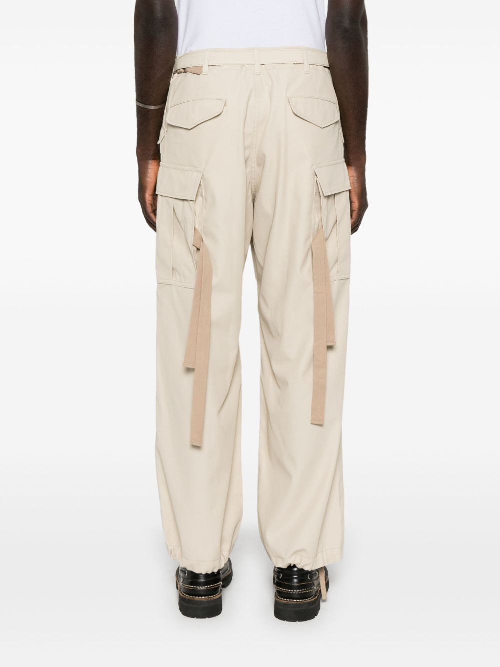 Sacai Men Cotton Cargo Trousers - 3