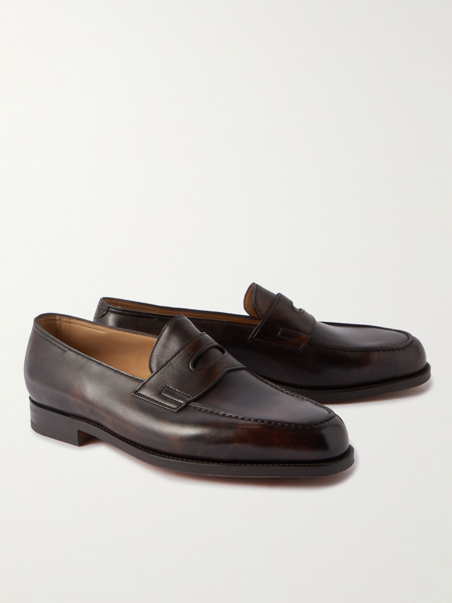 Lopez Leather Penny Loafers Dark brown - 4