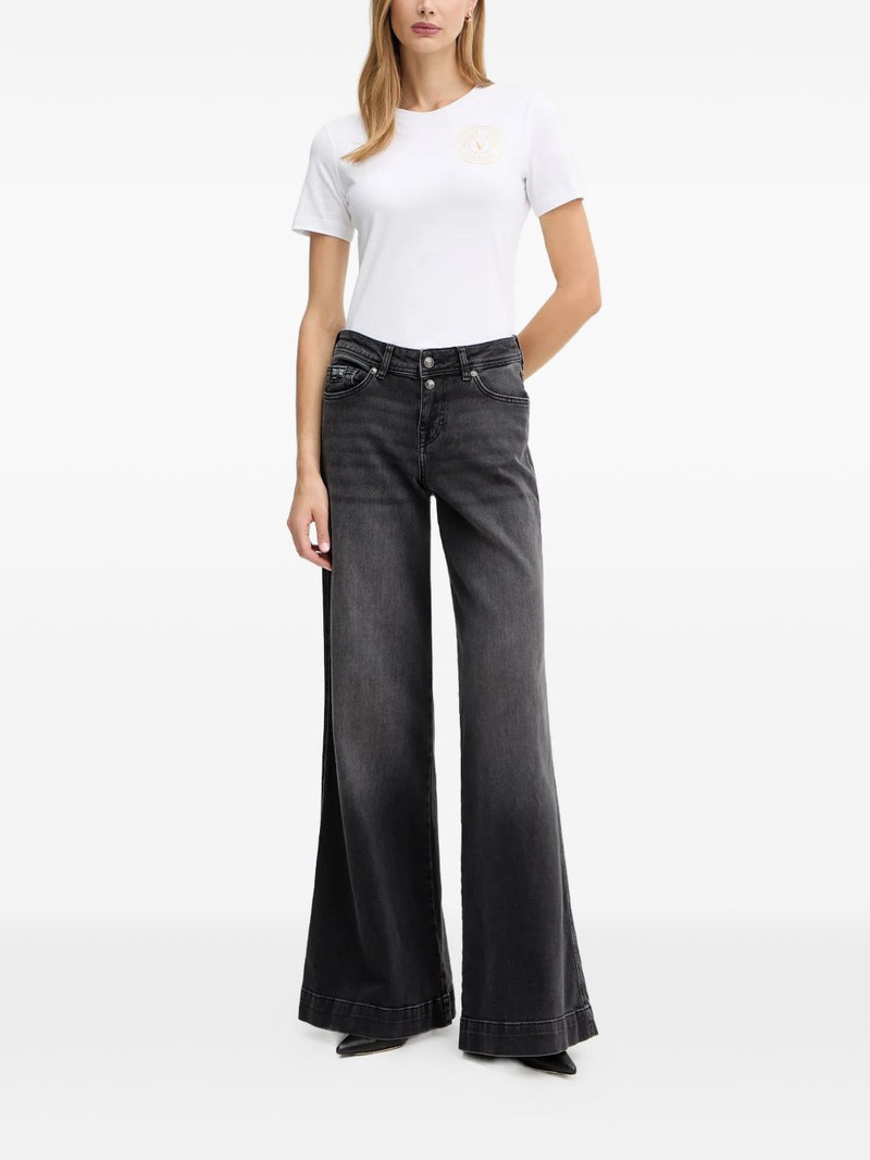 VERSACE JEANS COUTURE logo-embroidered jeans outlook