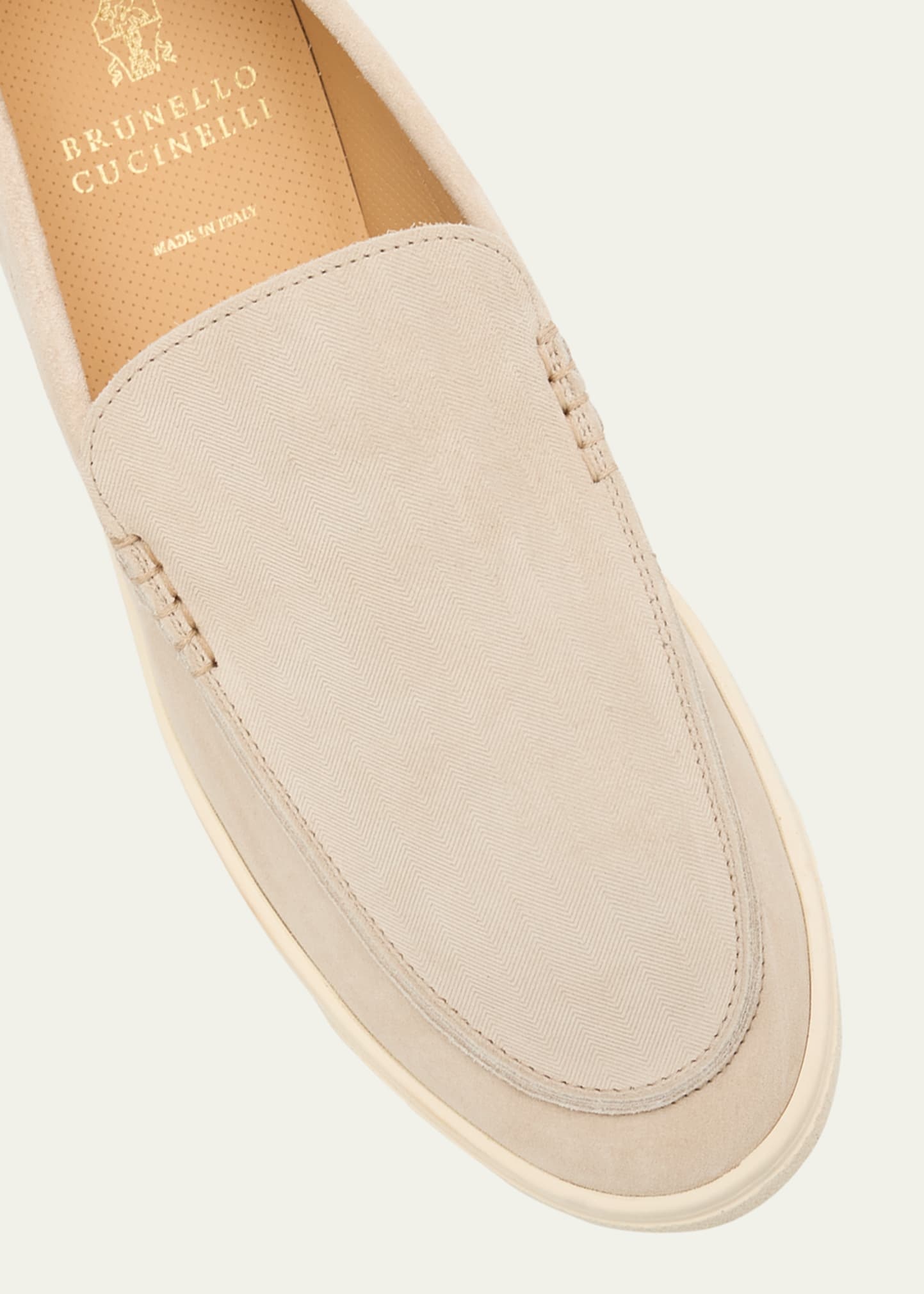Men's Hybrid Venetian Suede Slip-Ons - 6