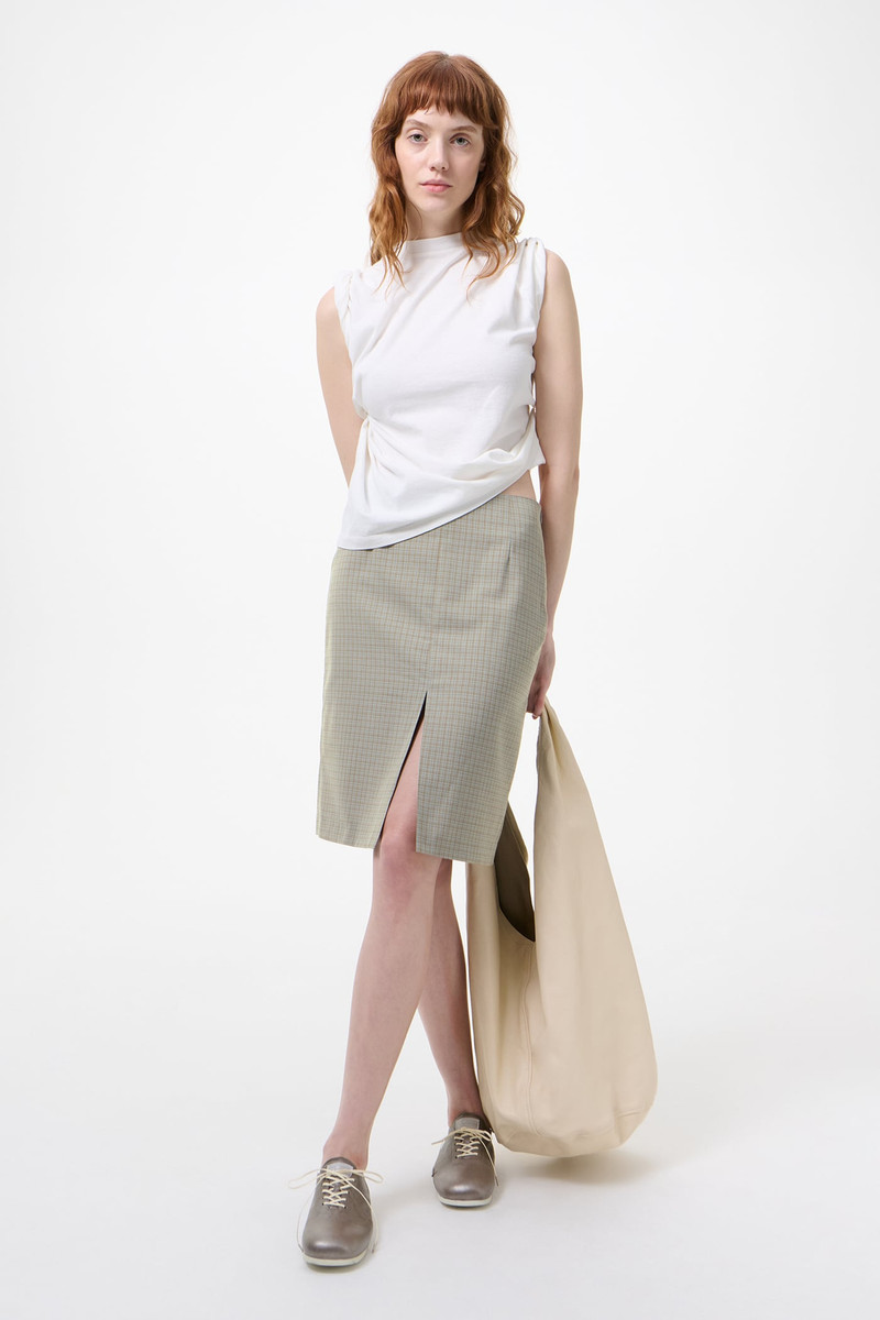 Our Legacy Twisted T-Shirt Farewell Print Cotton Jersey outlook