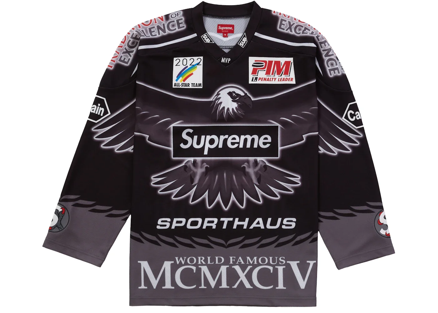 Supreme Eagle Moto Jersey Black - 1