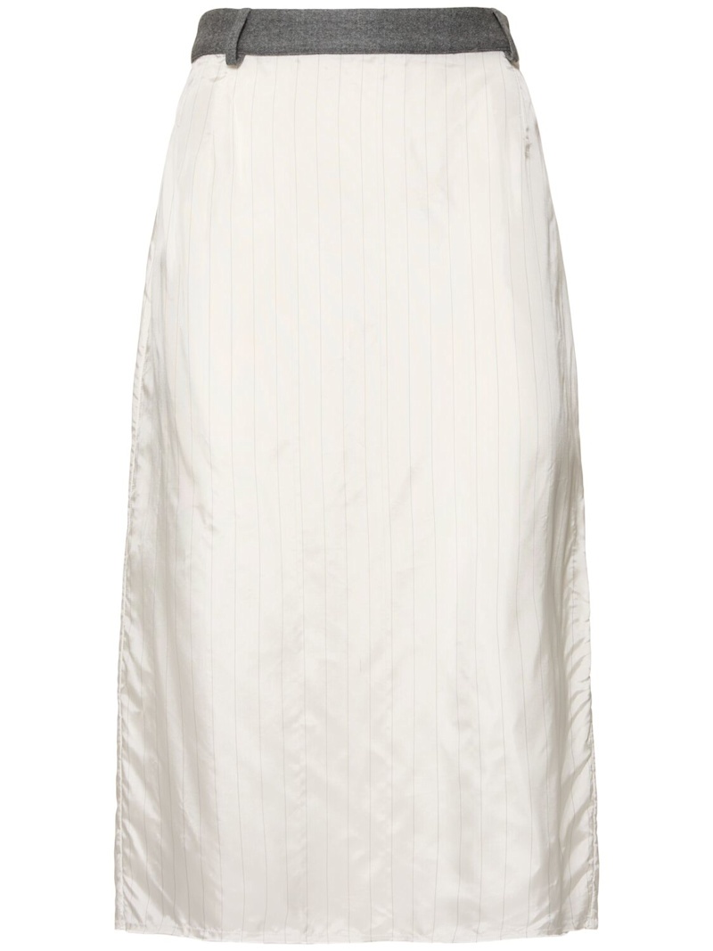Andes apron tailored midi skirt - 6