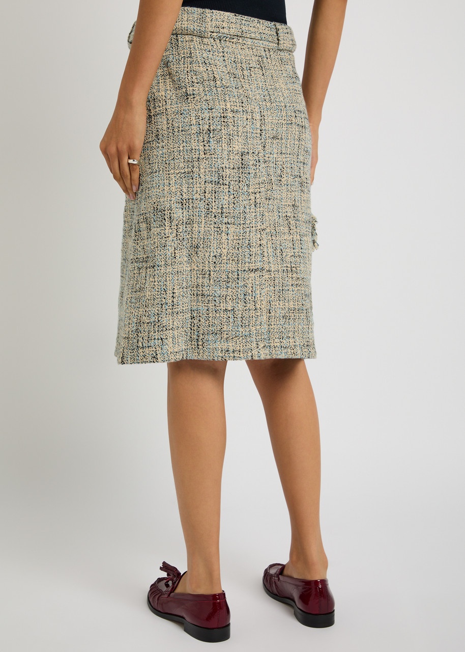 Ganni Tweed Mini Skirt - 3