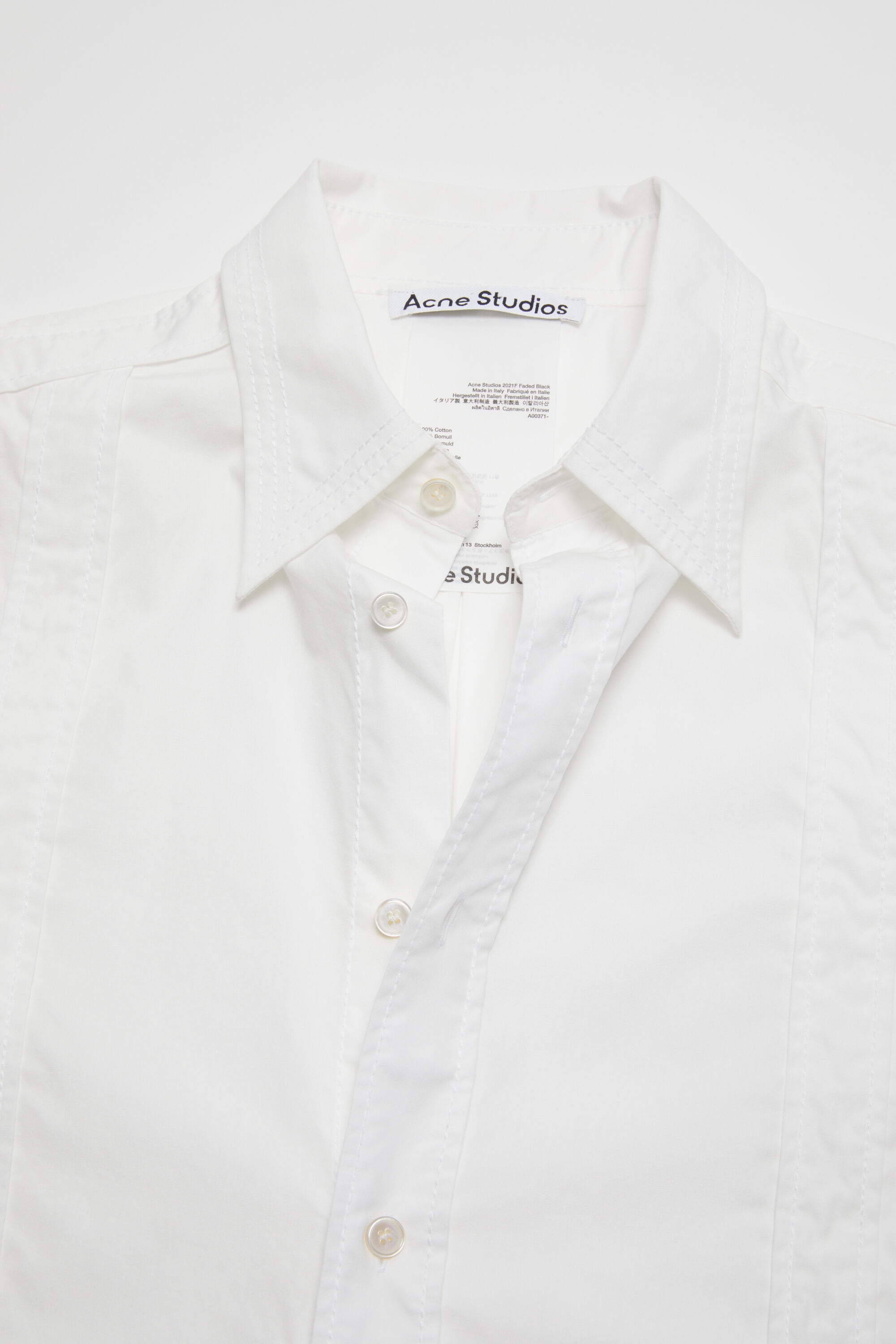 Short sleeve button-up shirt - White - 5