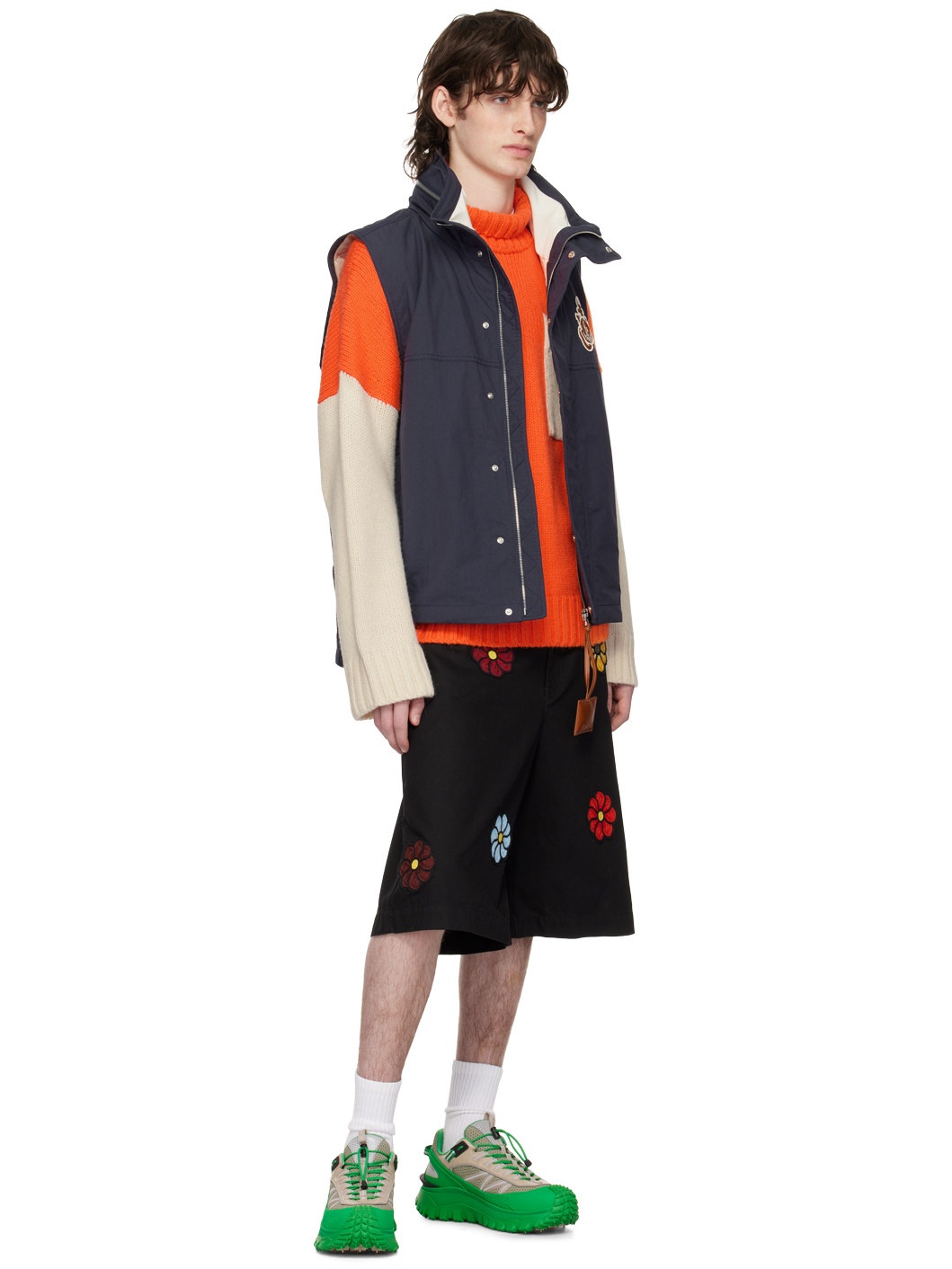 1 Moncler JW Anderson Navy Tryfan Down Vest - 4