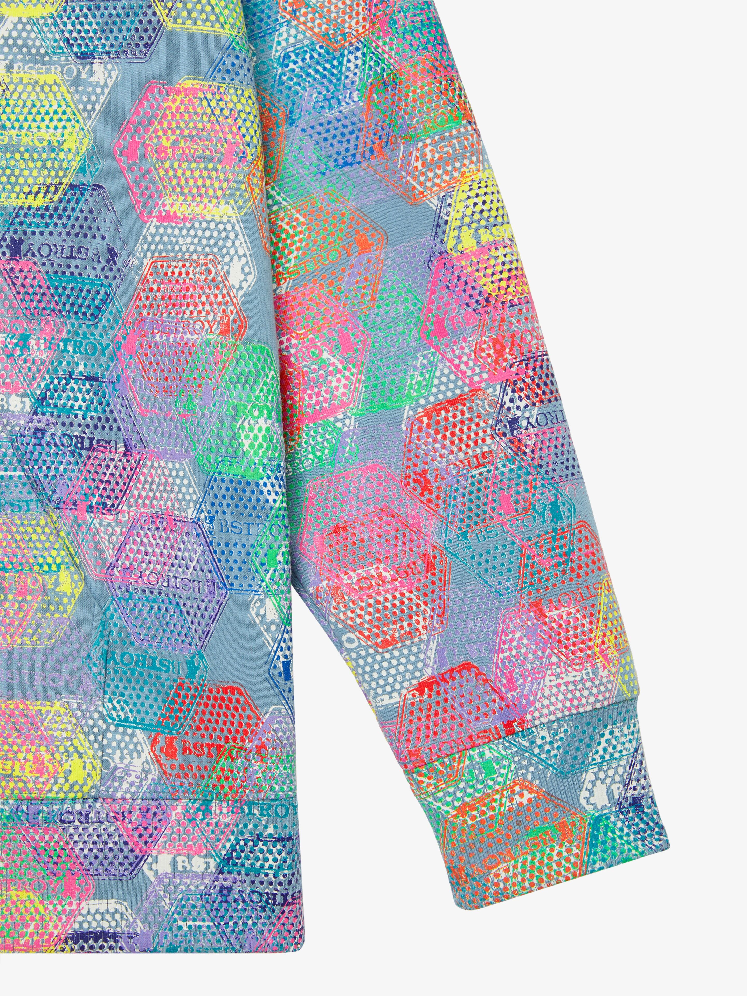 CLASSIC FIT HOODIE WITH ALL-OVER PATCH PRINT - 6