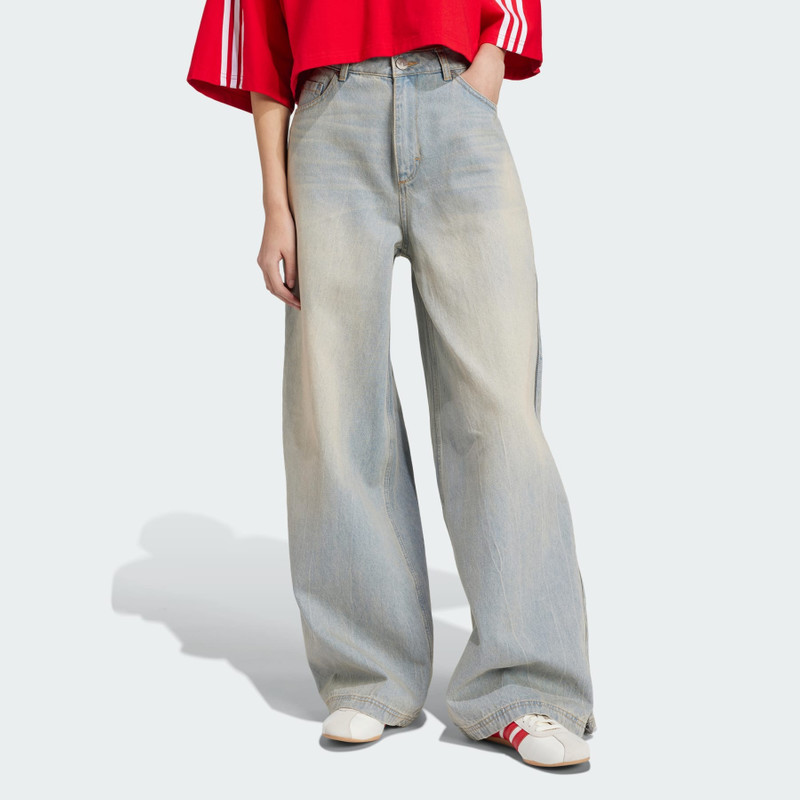 adidas Adilenium Season 3 Zip Washed Denim Pants outlook