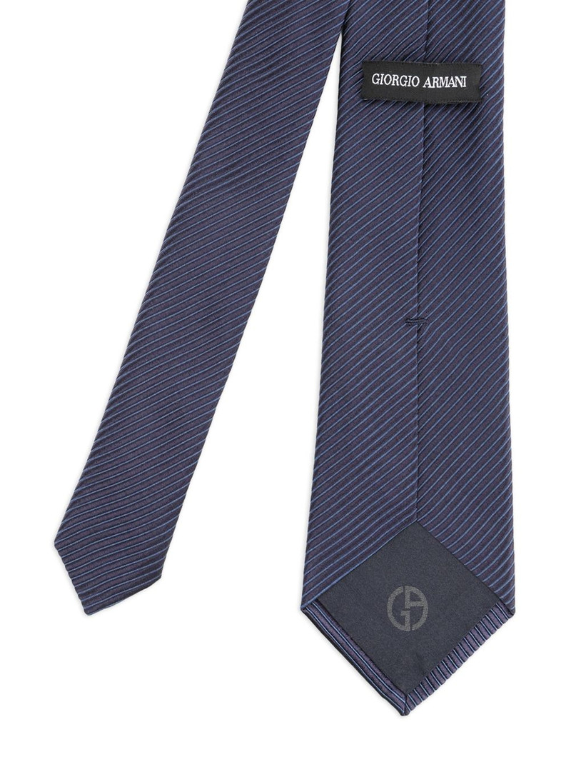 GIORGIO ARMANI striped tie outlook