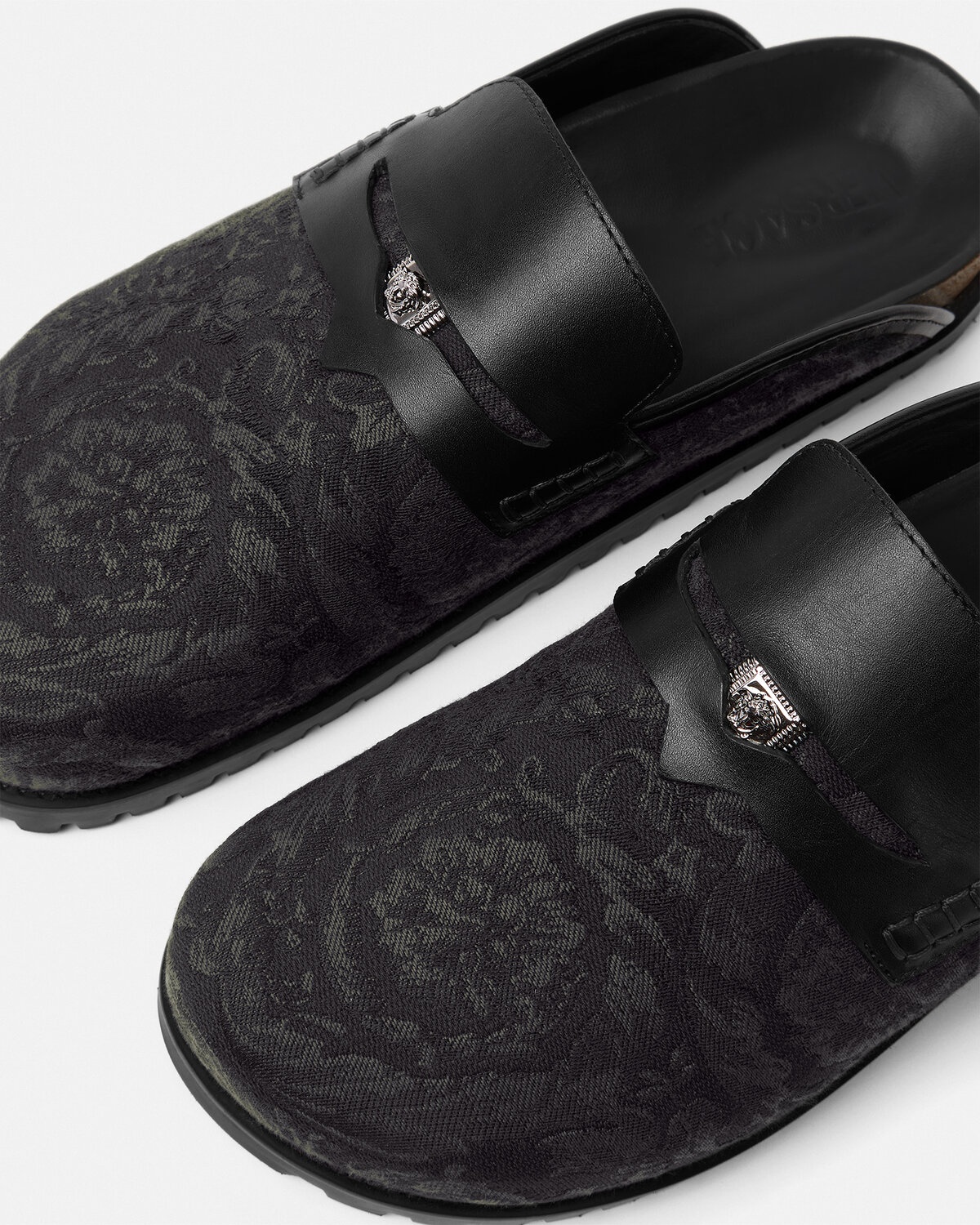 Medusa Barocco Jacquard Mules - 5