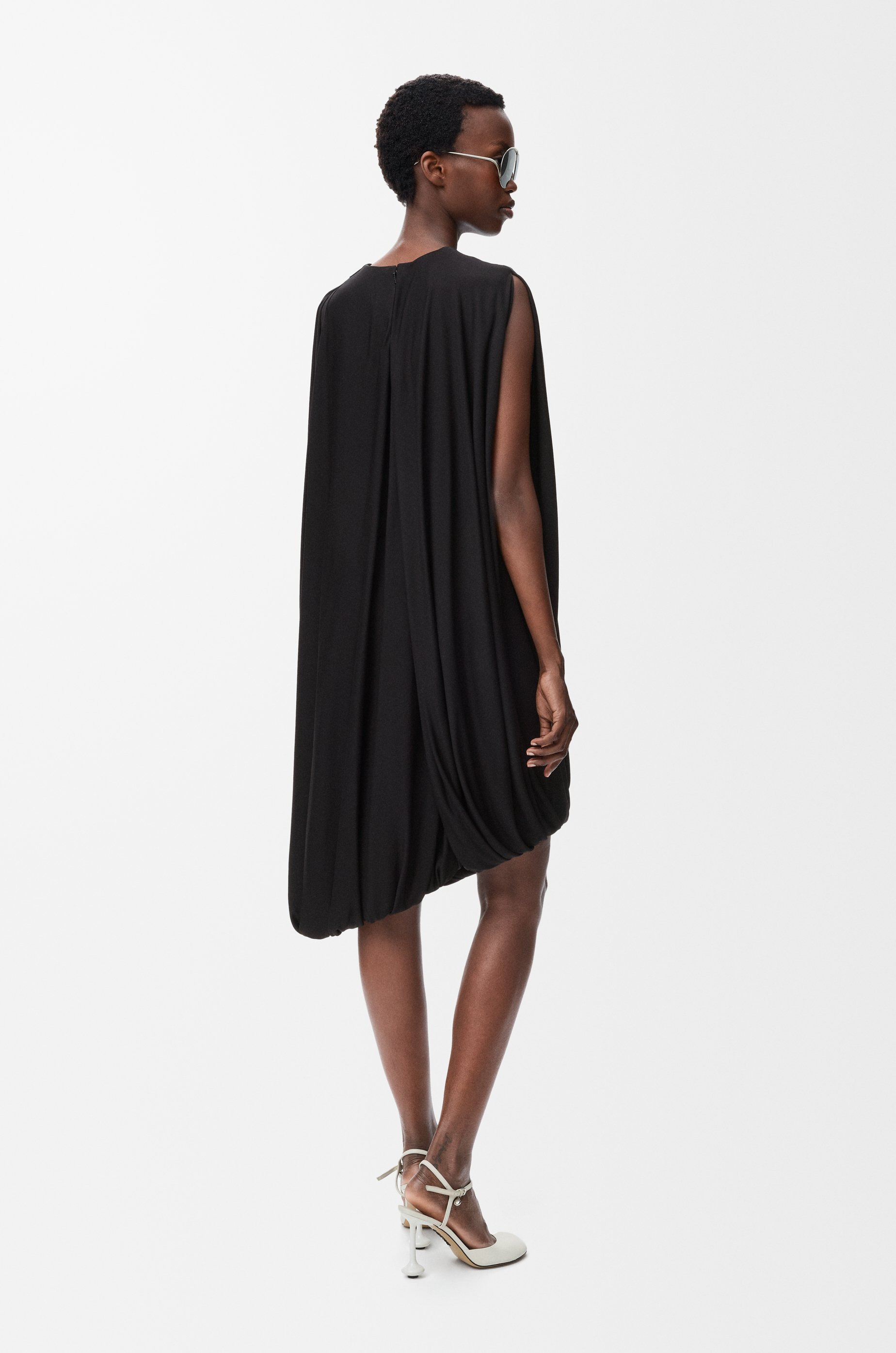 Draped dress in viscose - 3