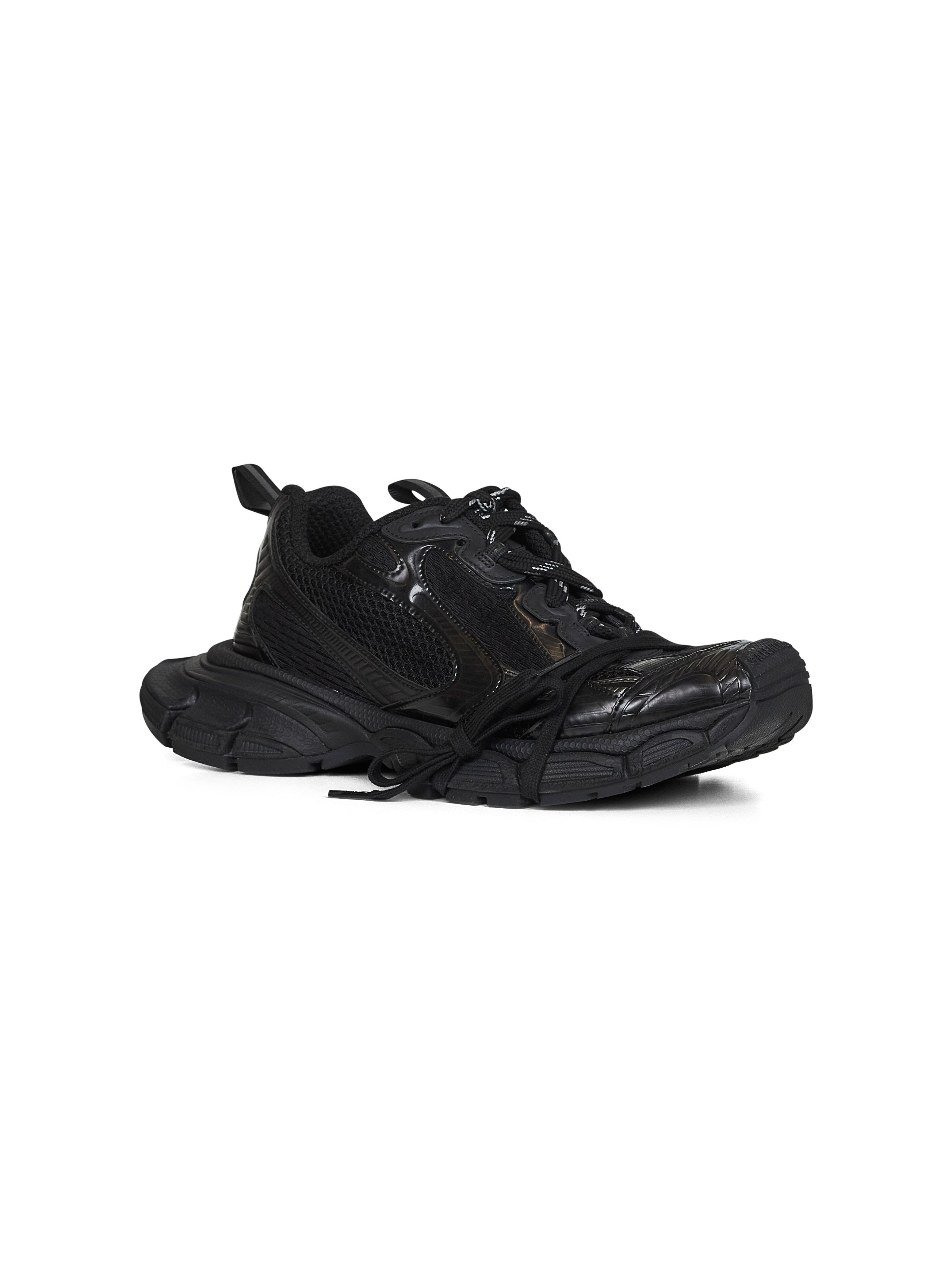 Black mesh and polyurethane 3XL sneakers - 2