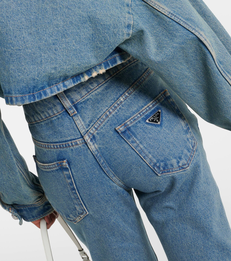 Mid-rise straight jeans 6
