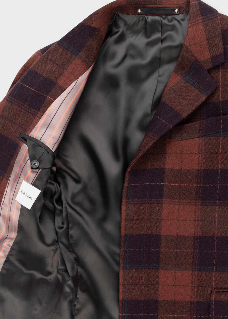 Buffalo Check Wool Overcoat 4