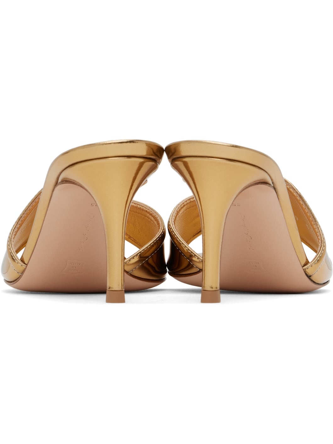 Gold Lucrezia 70 Mules - 2