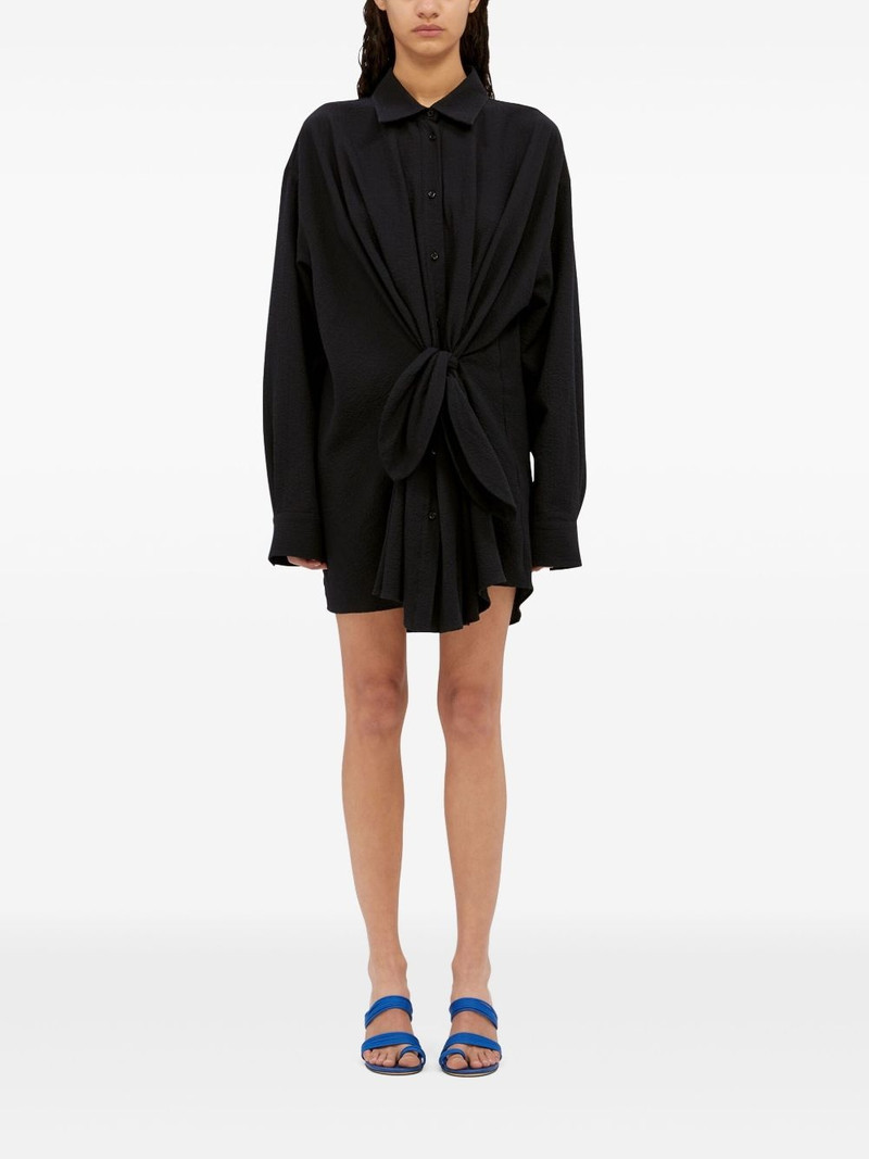 MSGM knot-detail mini dress outlook