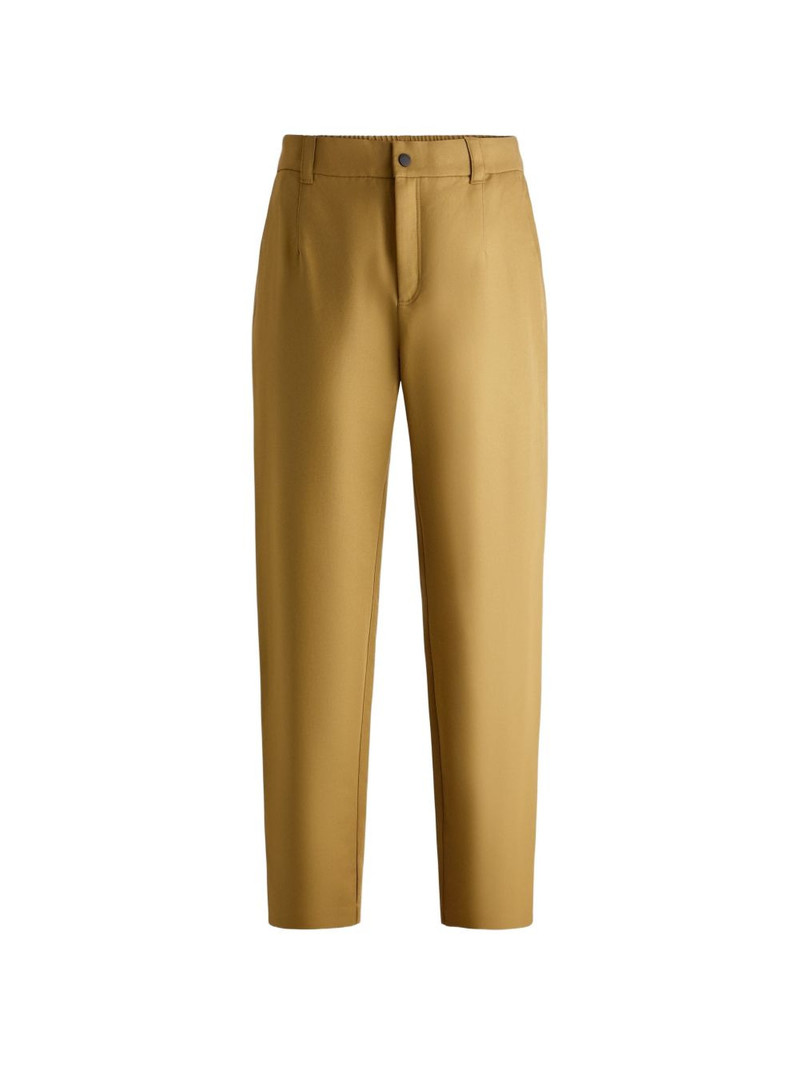 Laukol elasticated-waist straight-leg trousers 1