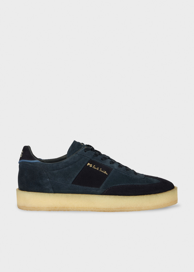 Navy Crepe Sole 'Dover' Trainers 1