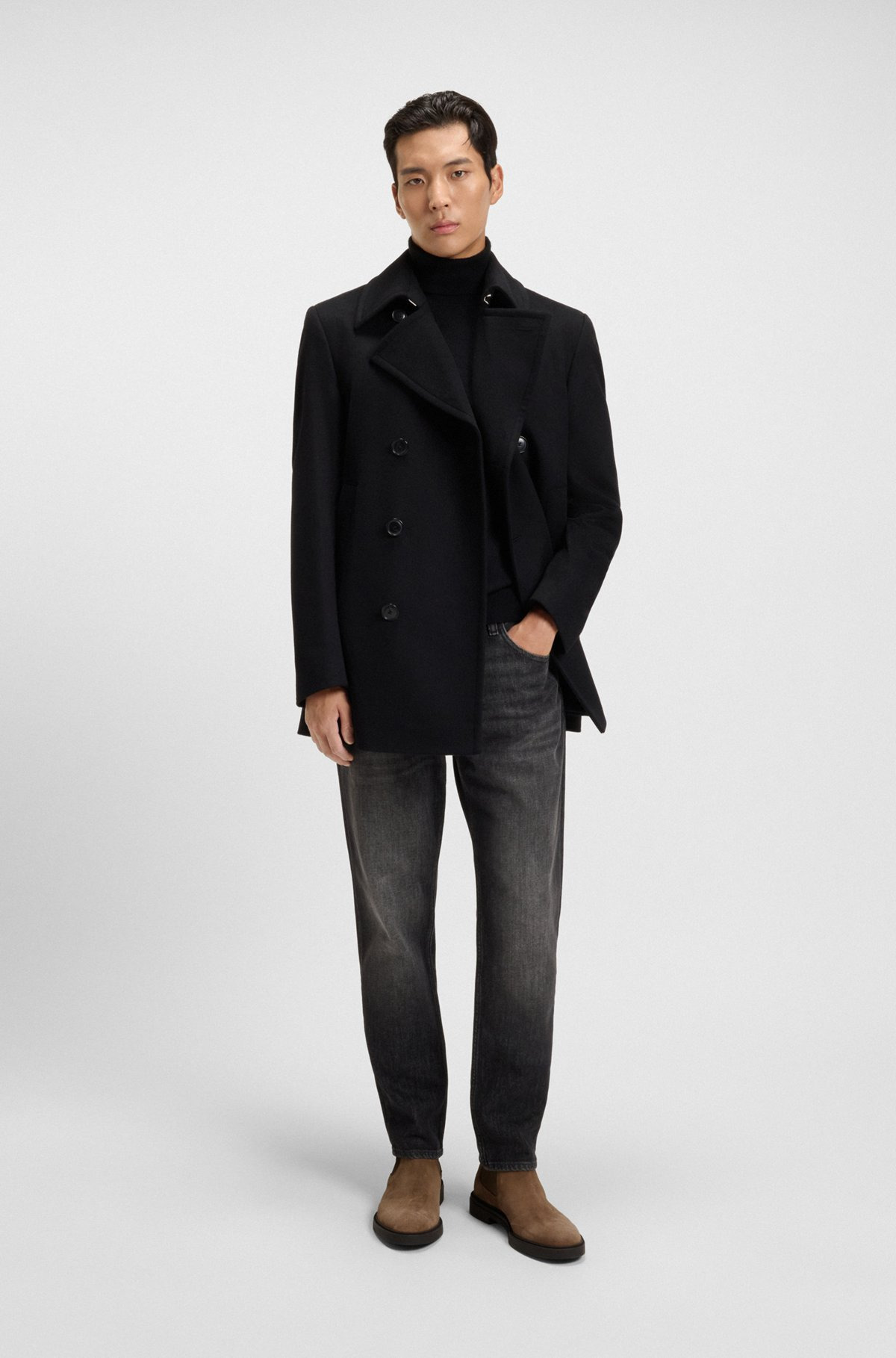 SUEDE CHELSEA BOOTS WITH SIGNATURE STRIPE - 3