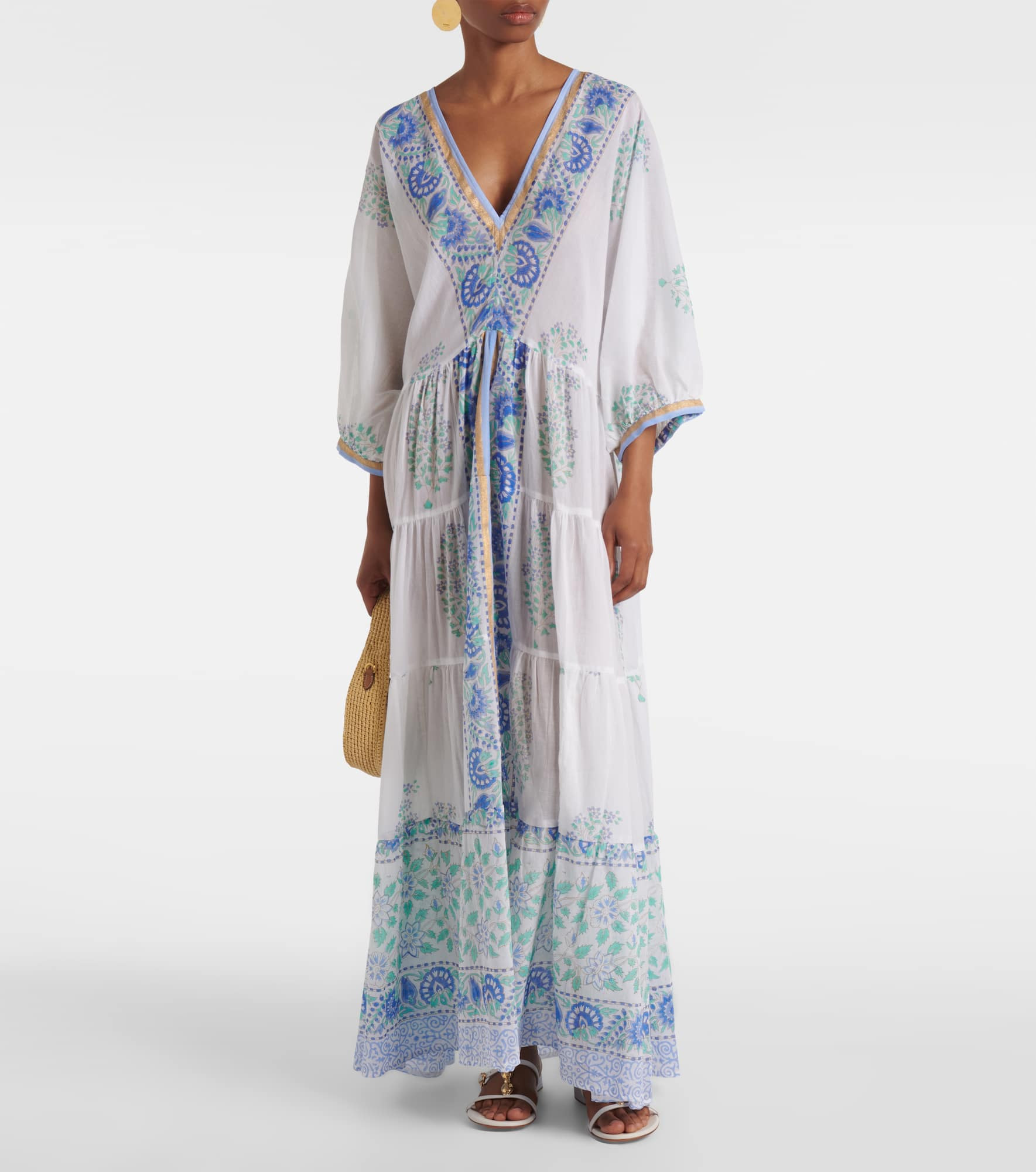 Paisley cotton maxi dress - 2