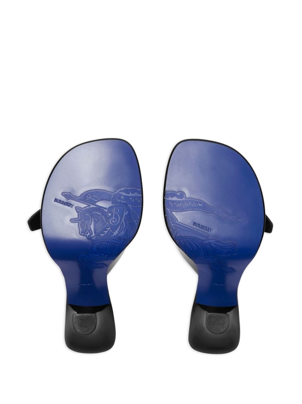Bay leather mules - 5