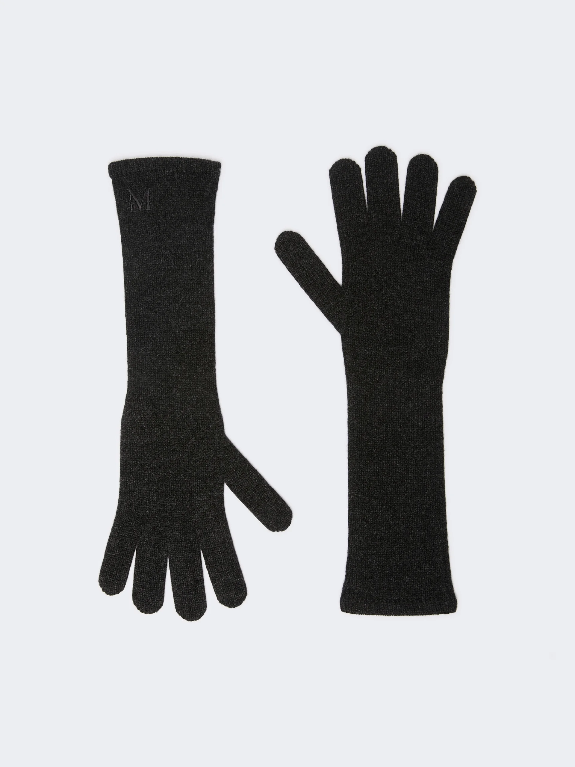 JOCK Long cashmere gloves - MEDIUM GREY - 1