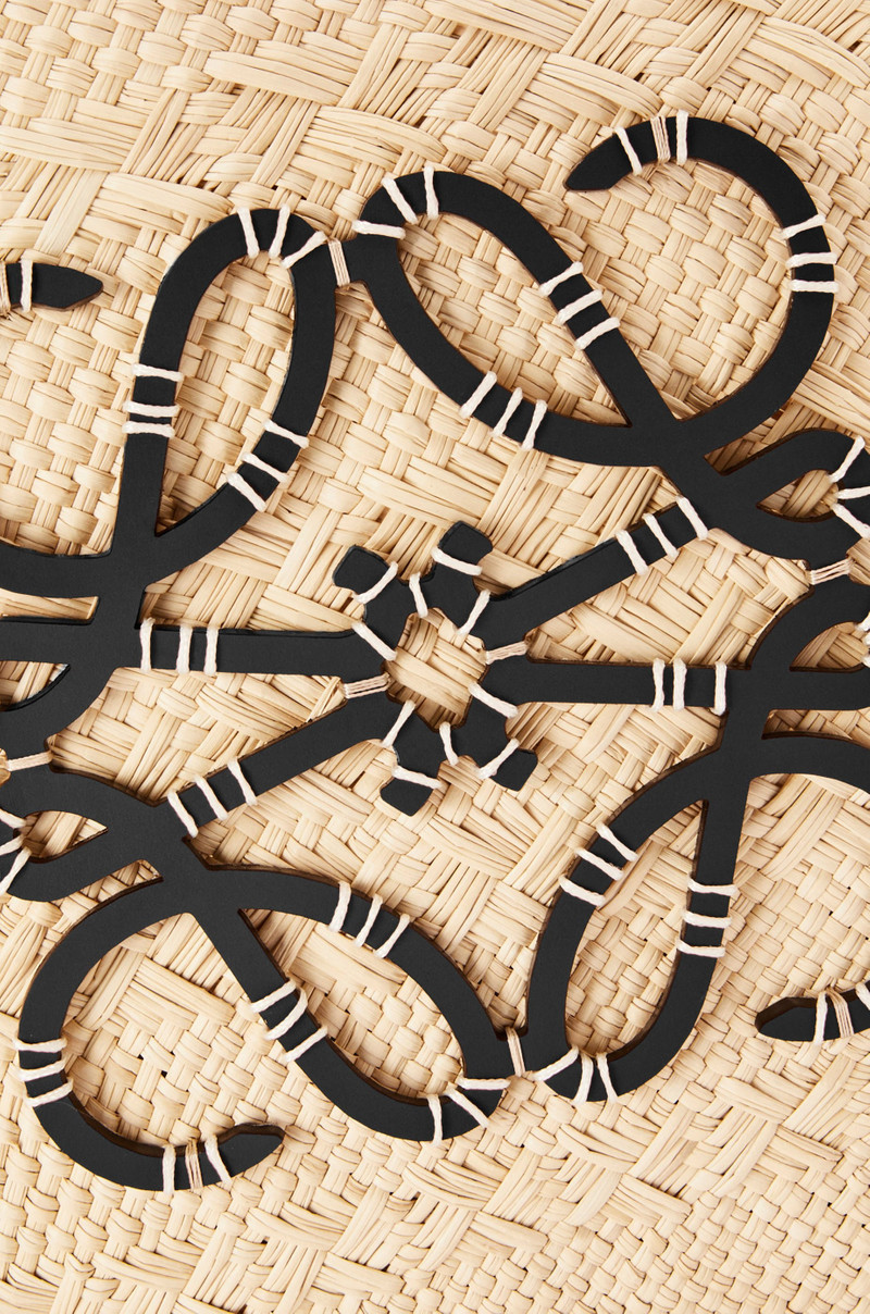 Anagram Basket bag in iraca palm and calfskin 6