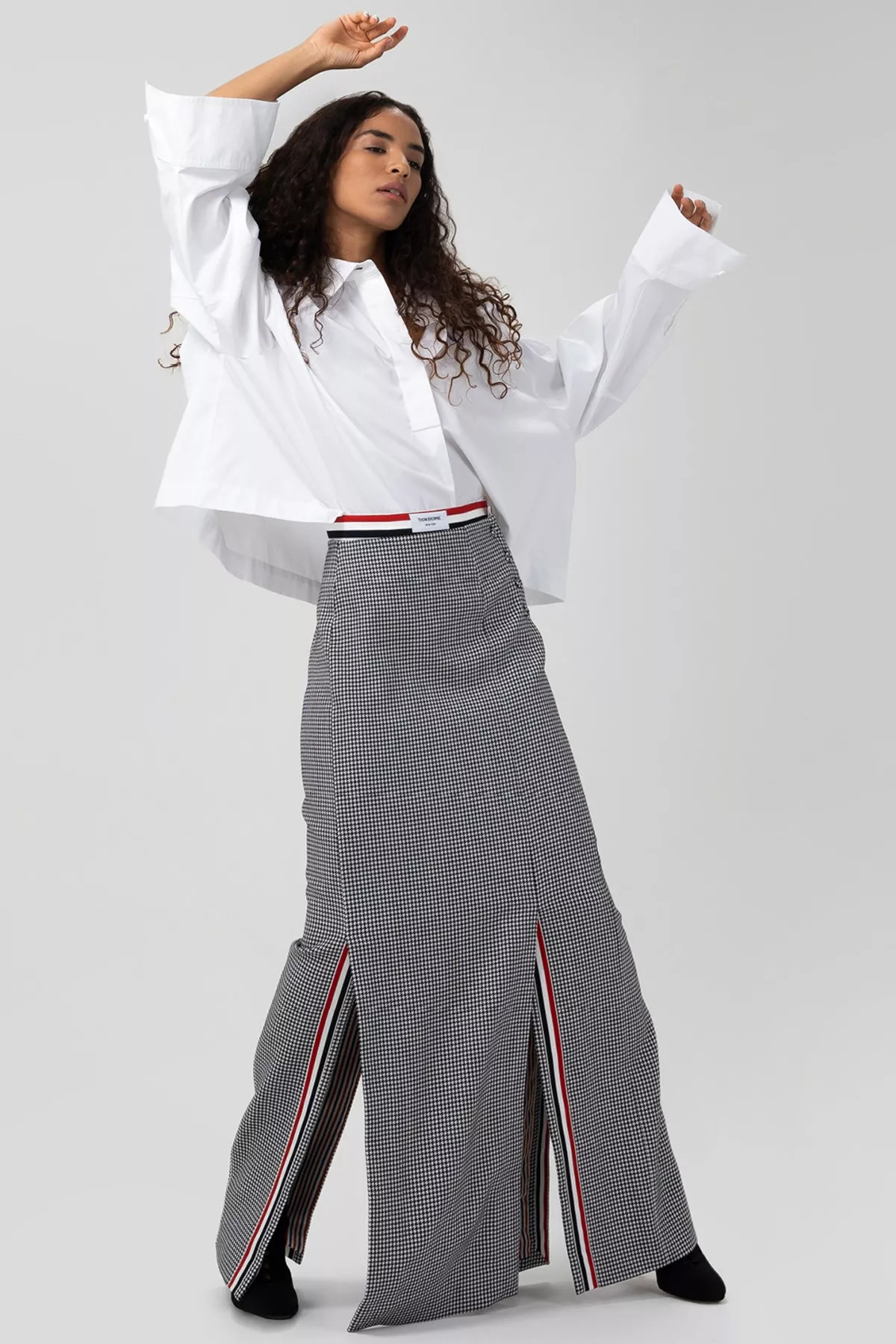 Pied de poule long skirt - 2