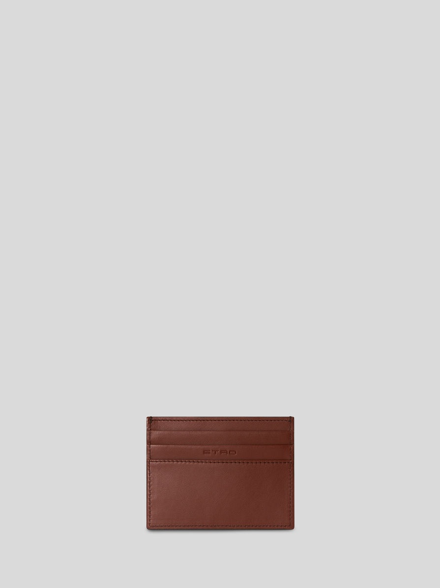 LEATHER CREDIT CARD HOLDER WITH PEGASO - 2