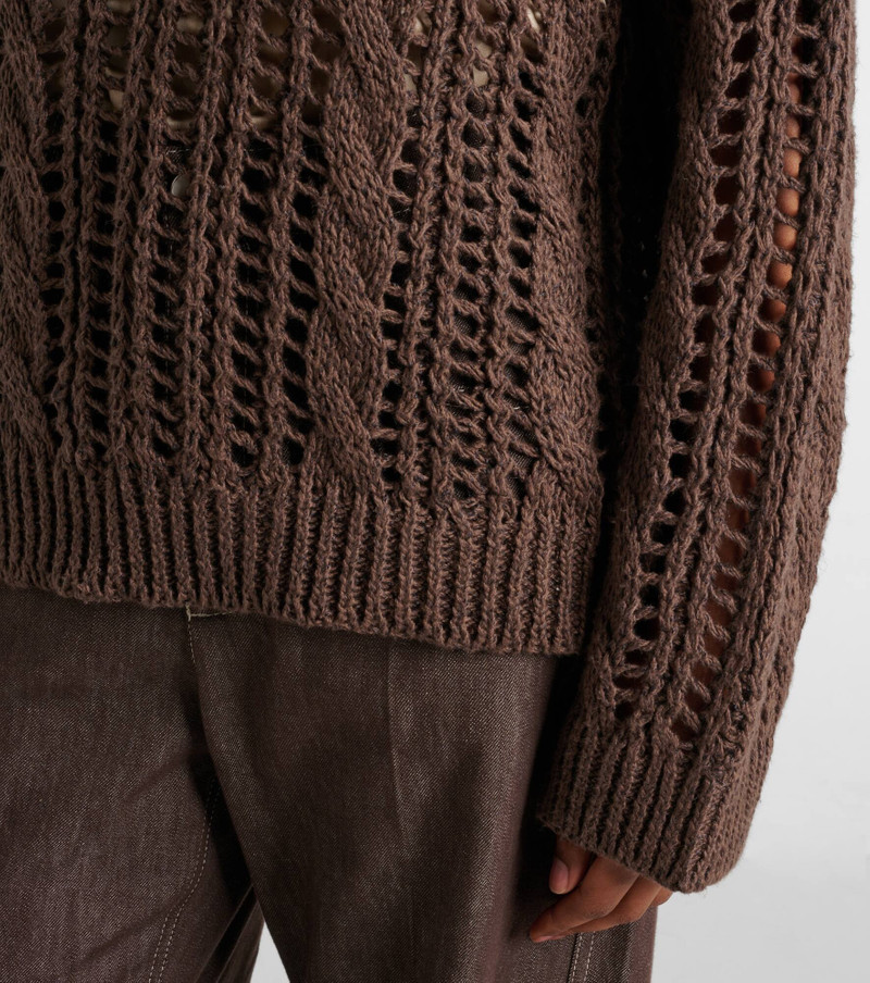 Jute and cotton-blend sweater 5