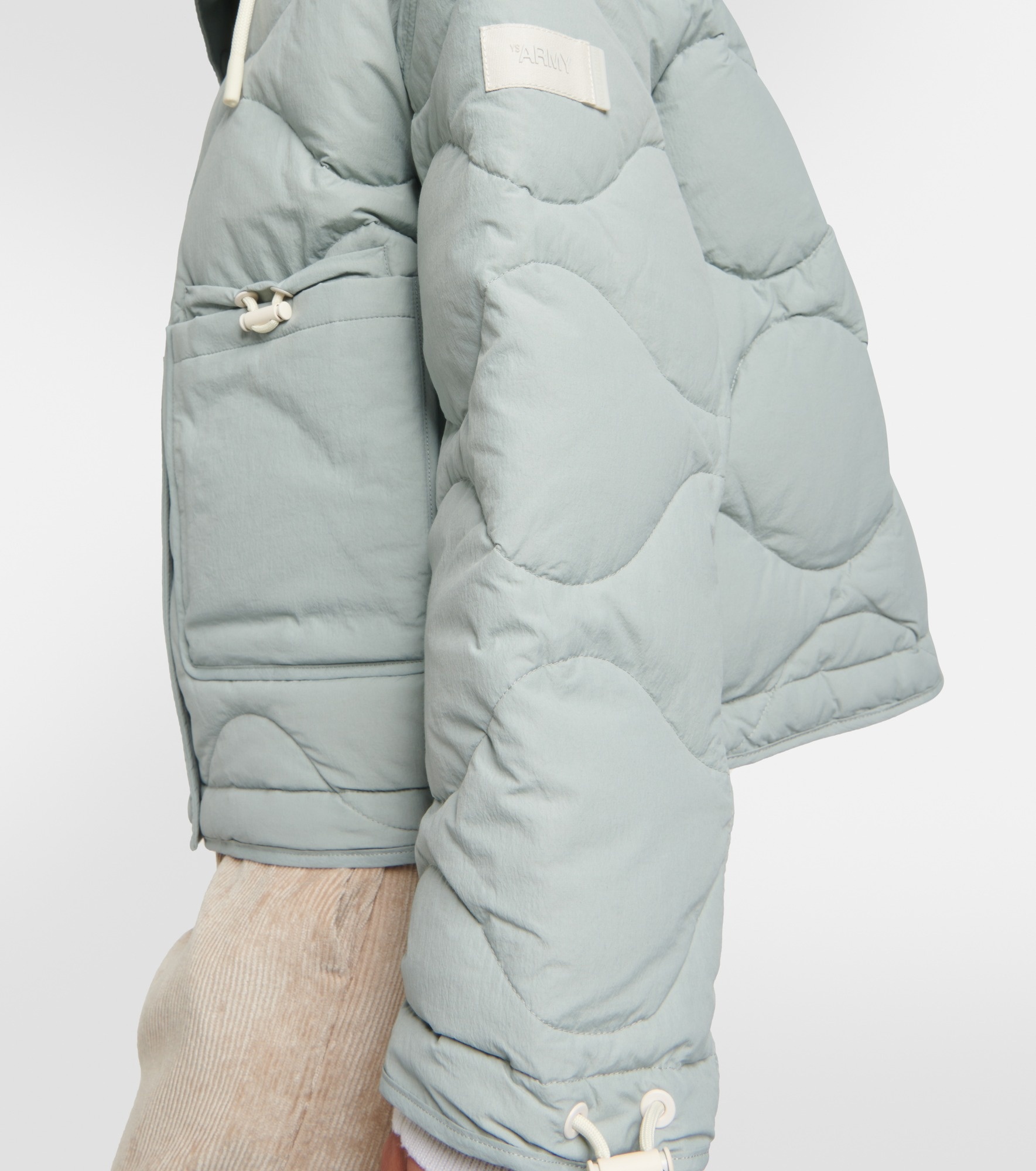 Shearling-trimmed padded jacket - 6