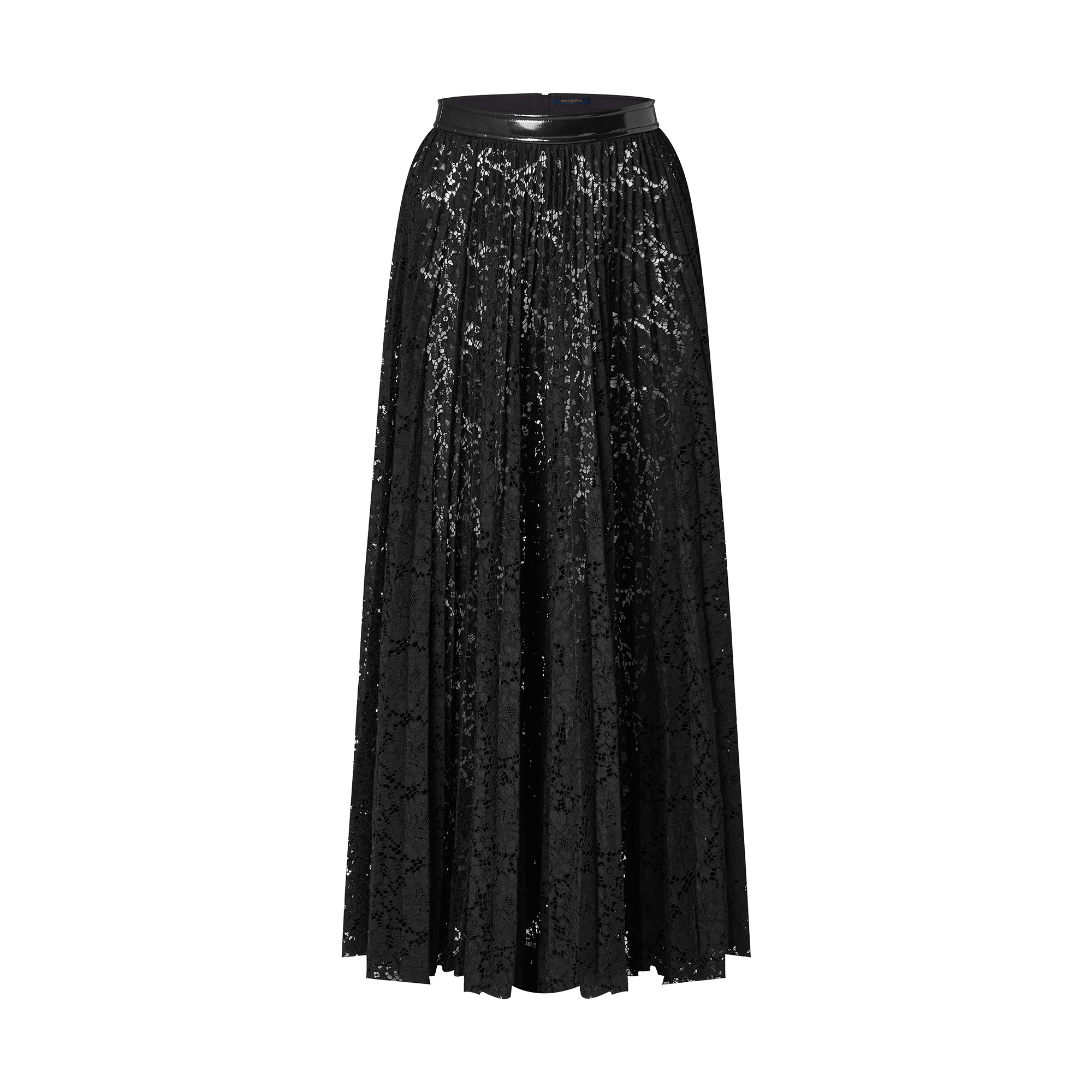Floral Lace Maxi Skirt - 1
