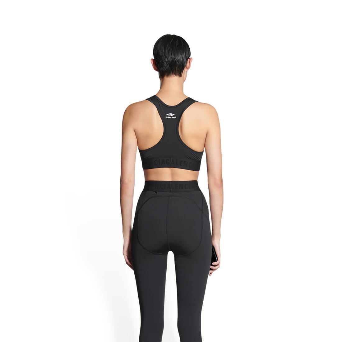 Women's 3b Sports Icon Athletic Sports Bra in Black - 4