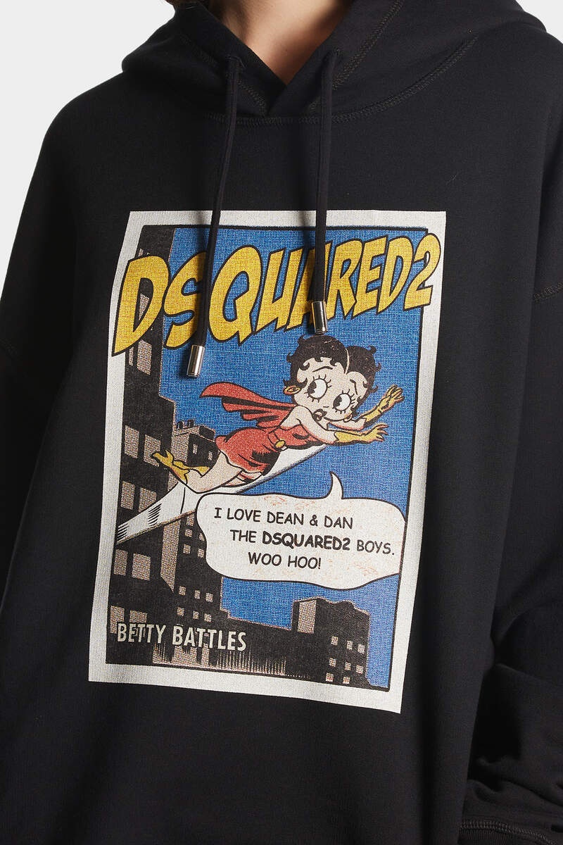 BETTY BOOP RELAXED FIT HOODIE SWEATSHIRT - 4