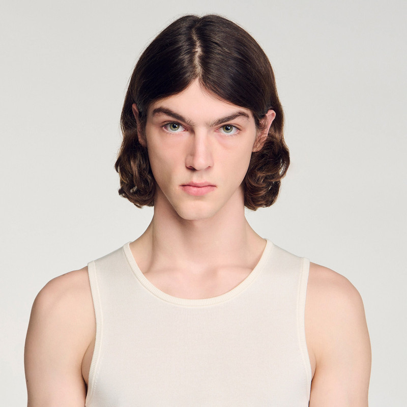 KNIT CREW NECK VEST TOP 4