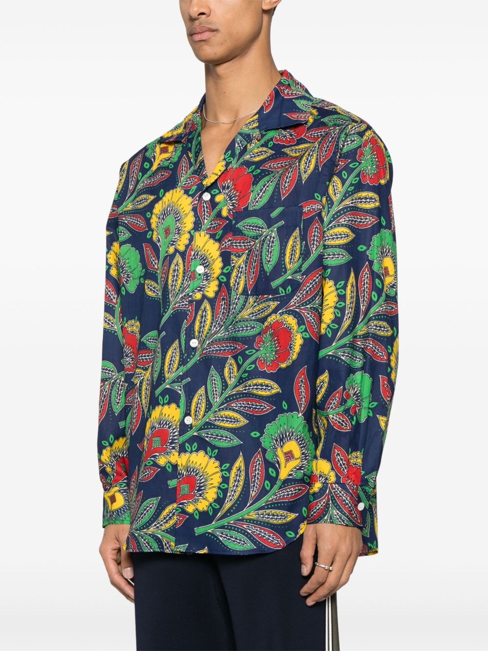 floral-print shirt - 3