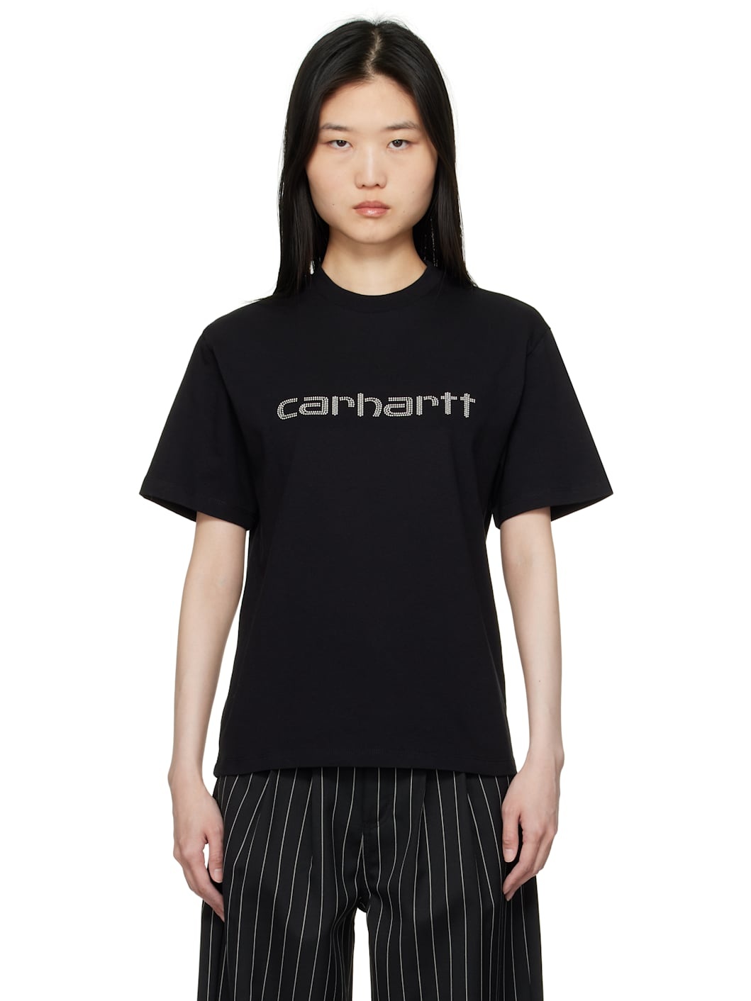 Black Rivet Script T-shirt - 1