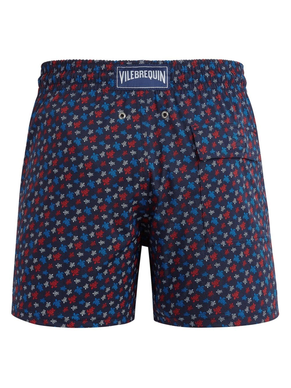 turtle-print logo-appliquÃ© swim shorts - 2