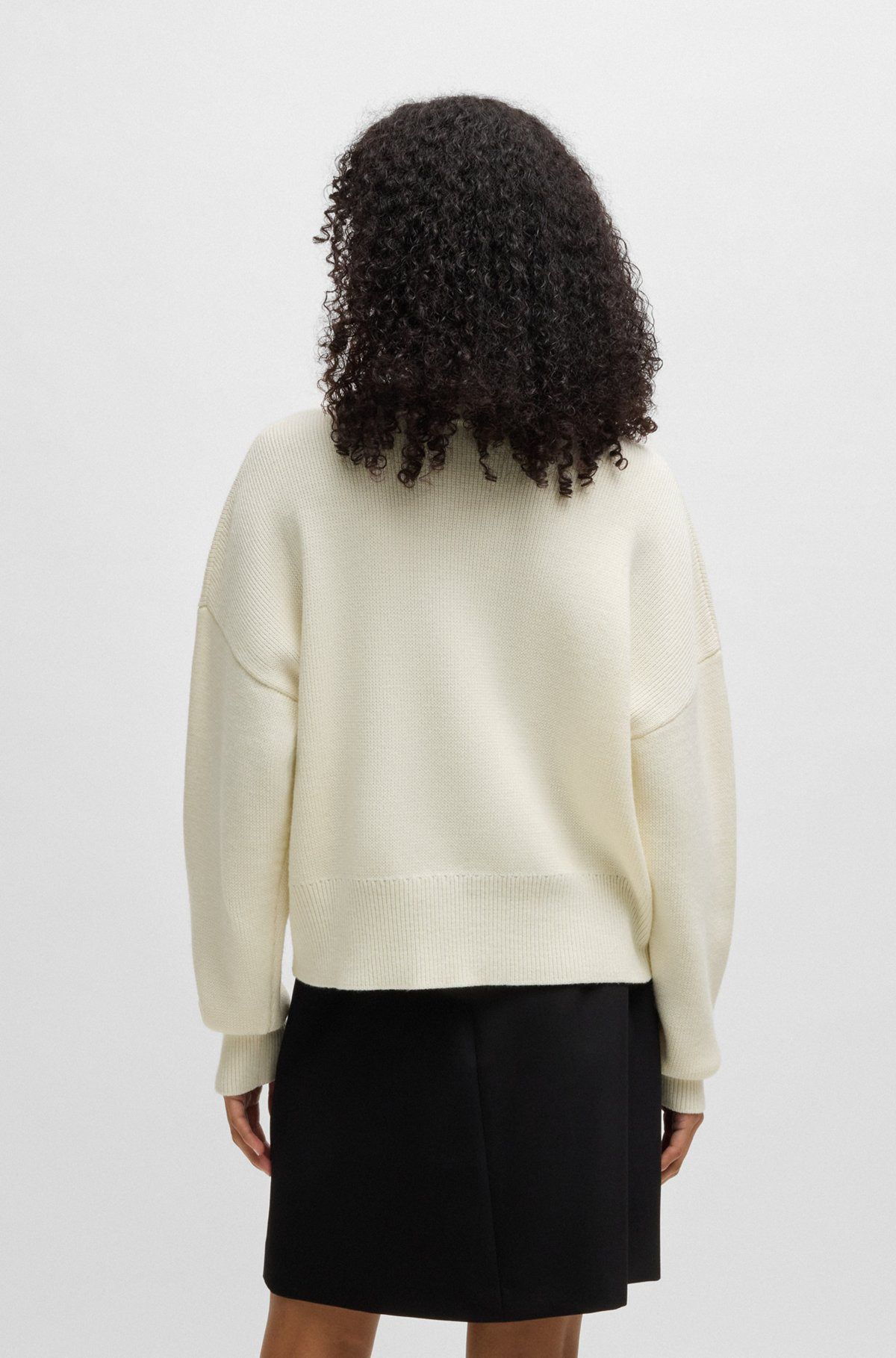 RELAXED-FIT SWEATER WITH EMBOSSED LOGO - 4
