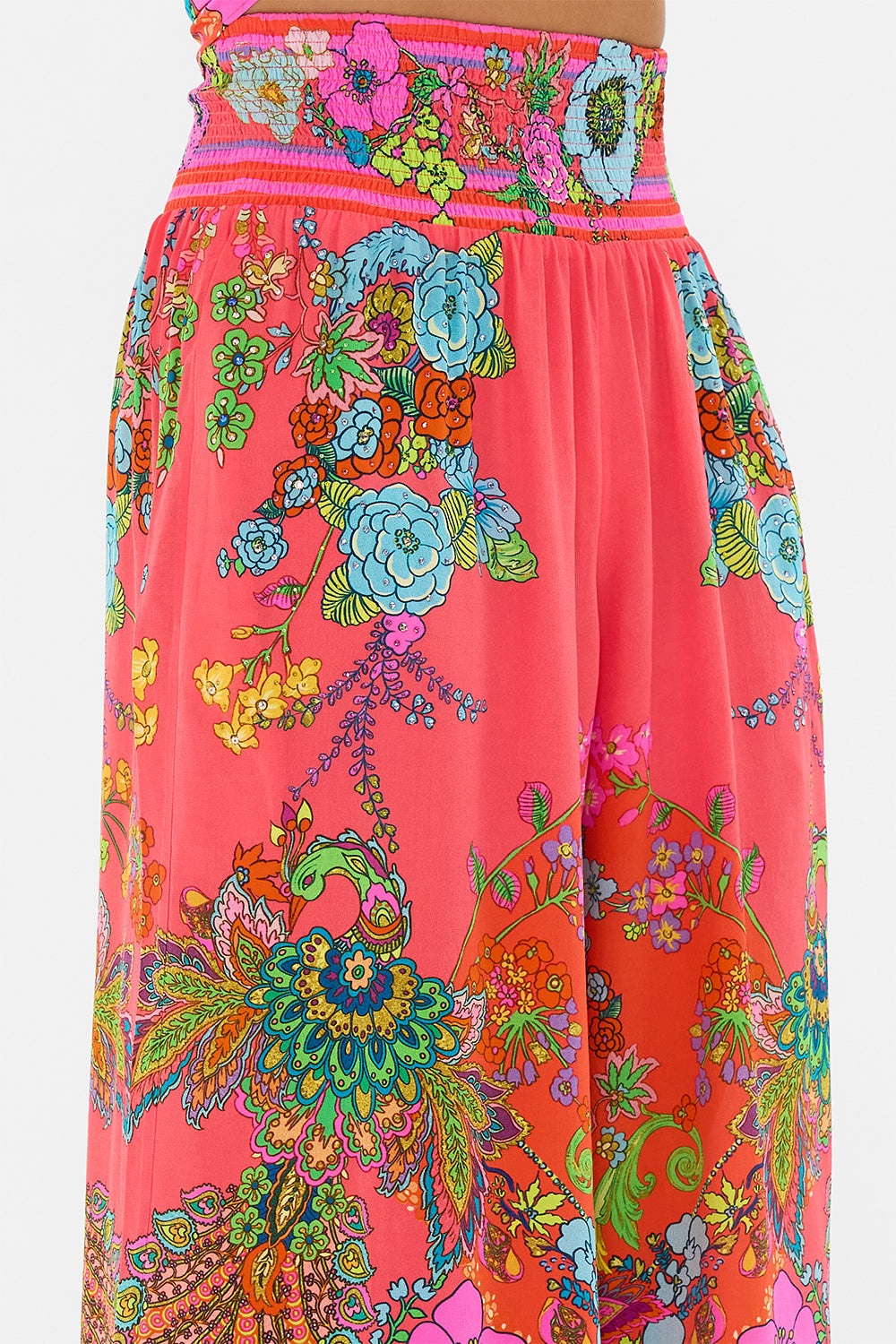 SHIRRED WAIST PANT - 6