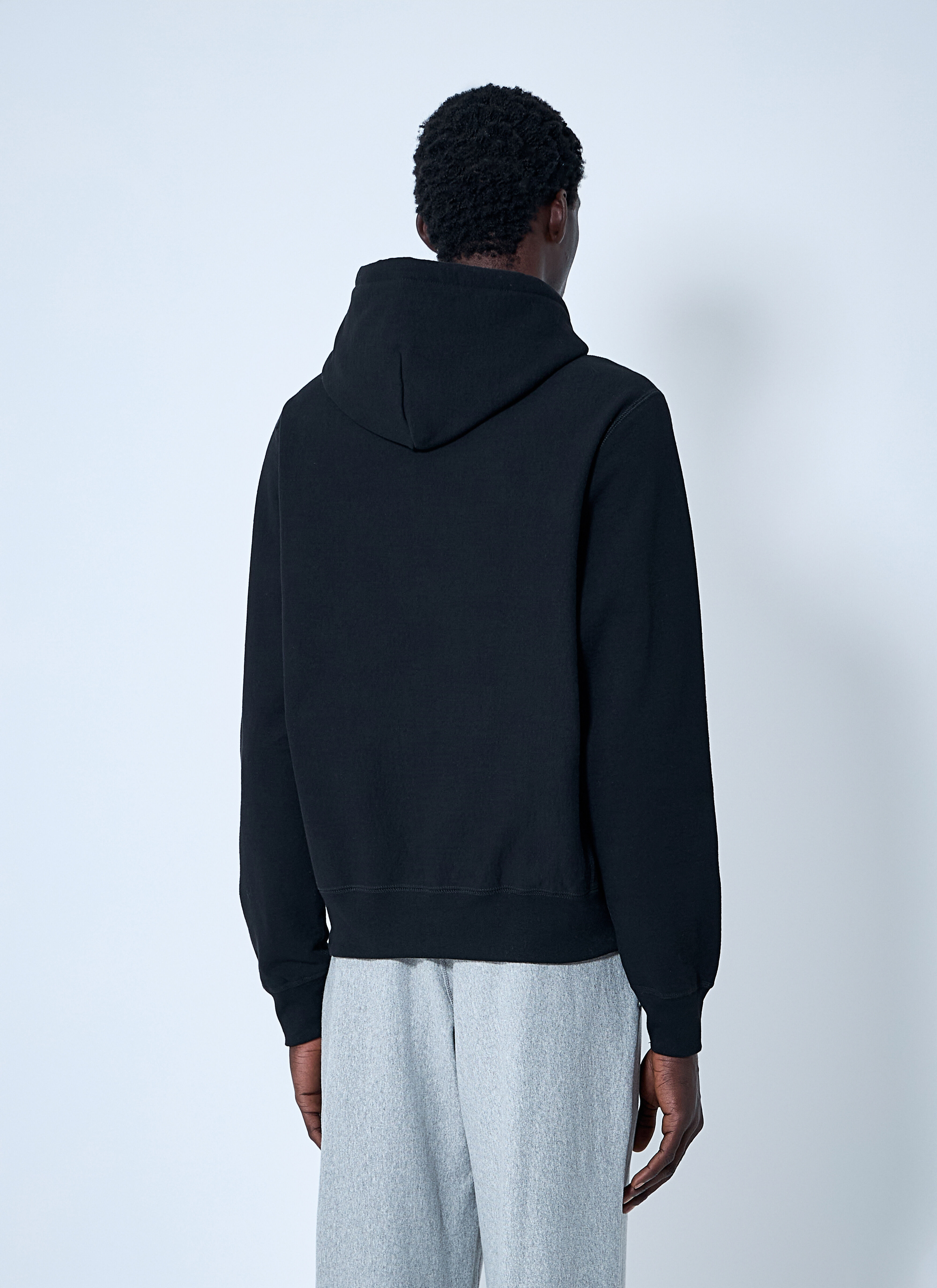 Logo Motif Hooded Sweatshirt - 4