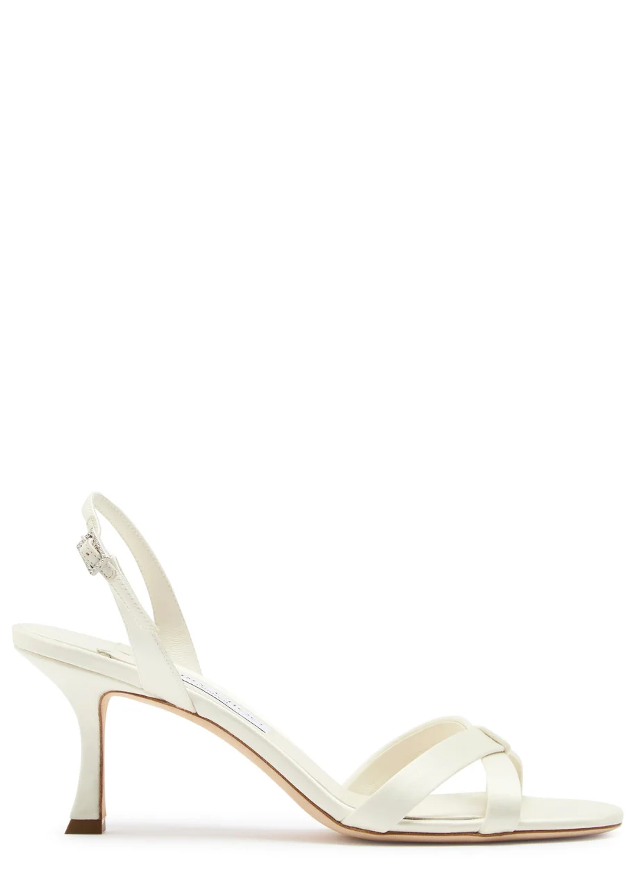Jimmy Choo Elsy 70 Satin Sandals - 1