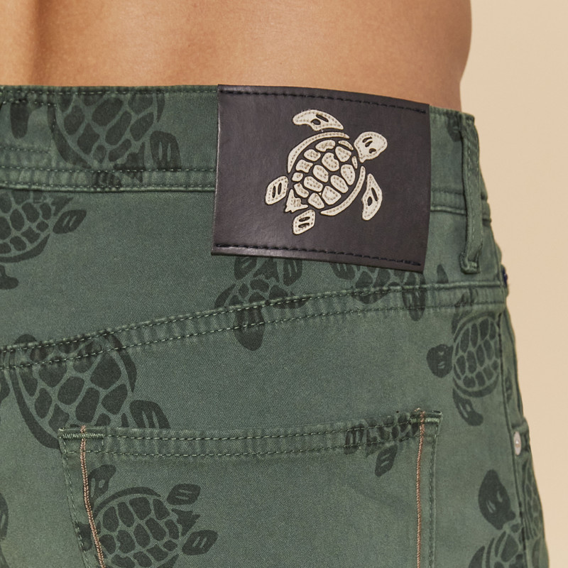 Men 5-Pockets Denim Bermuda Shorts Ronde des Tortues 6