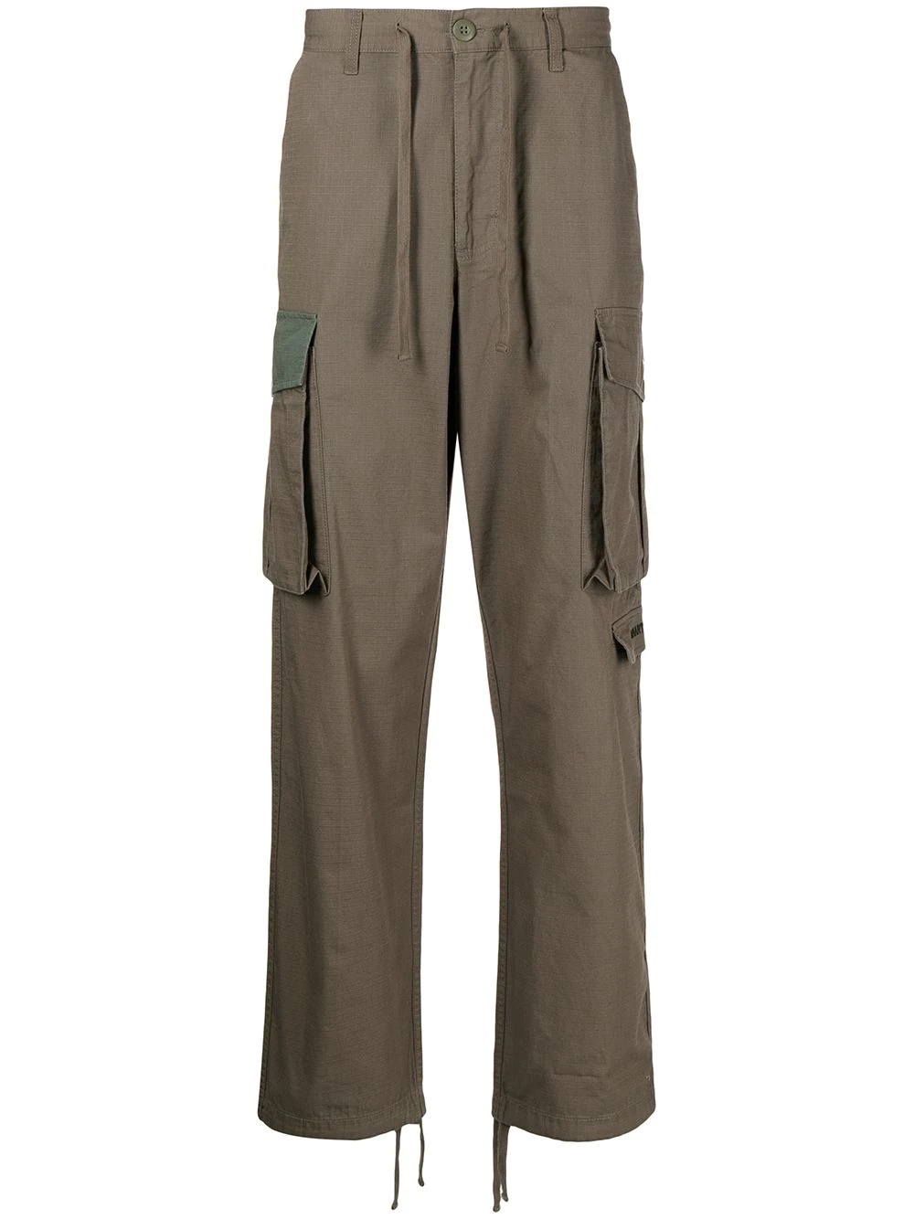 straight-leg cargo trousers - 1