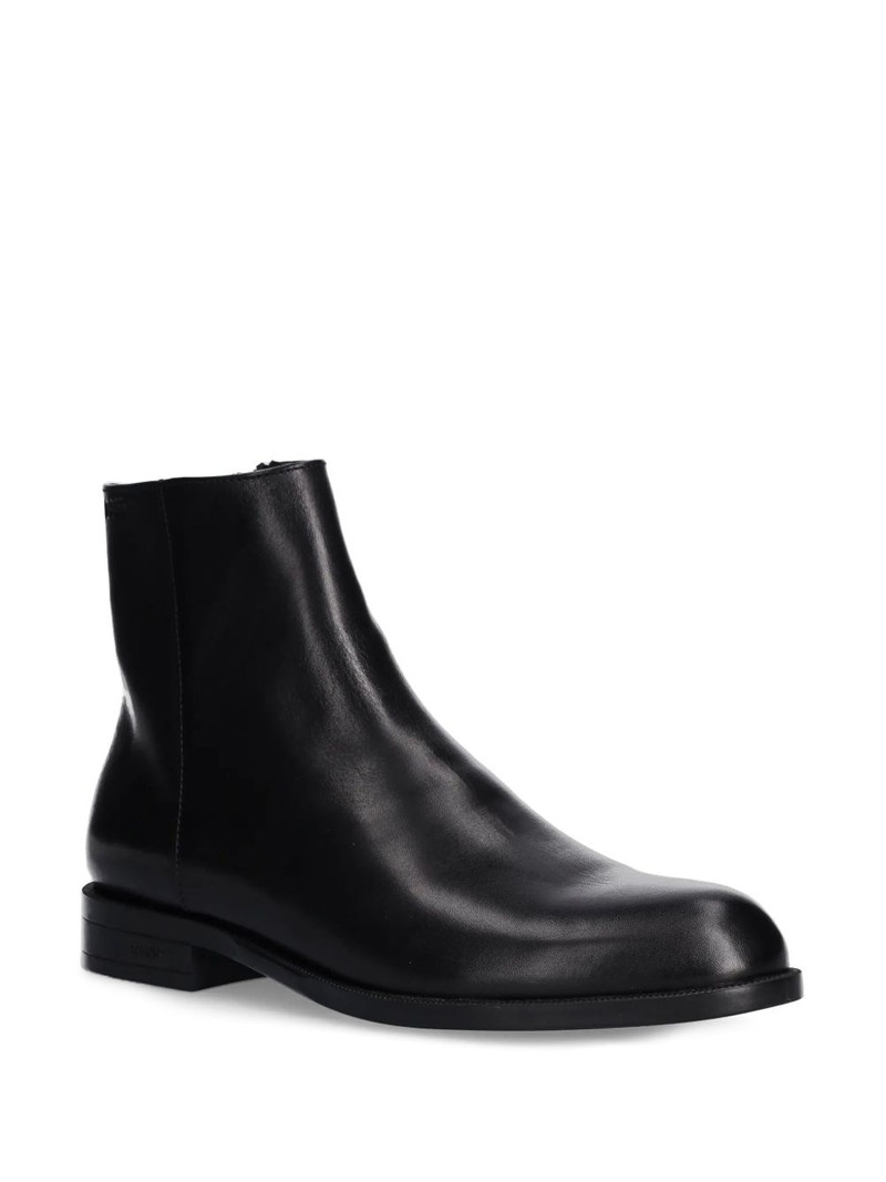 BOSS leather ankle boots outlook