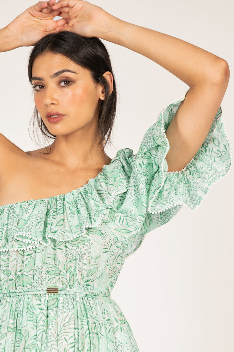 Long Dress Jay - Green Palmarosa 3