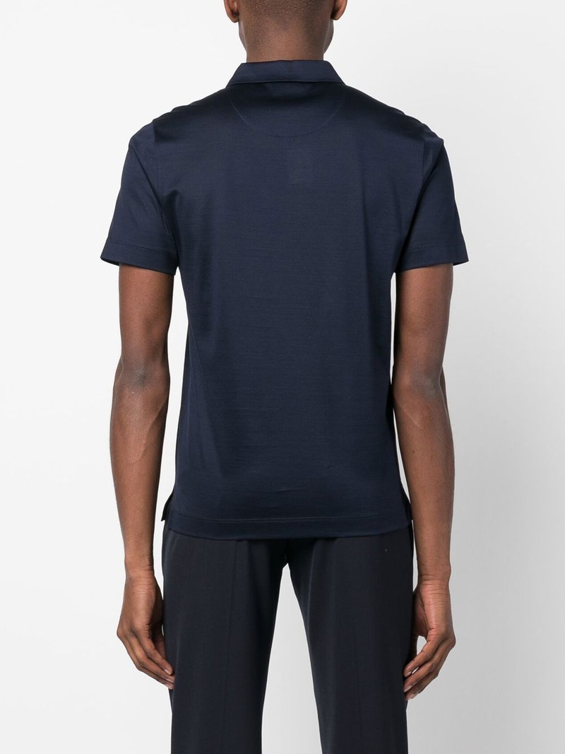 short-sleeved cotton polo shirt 4