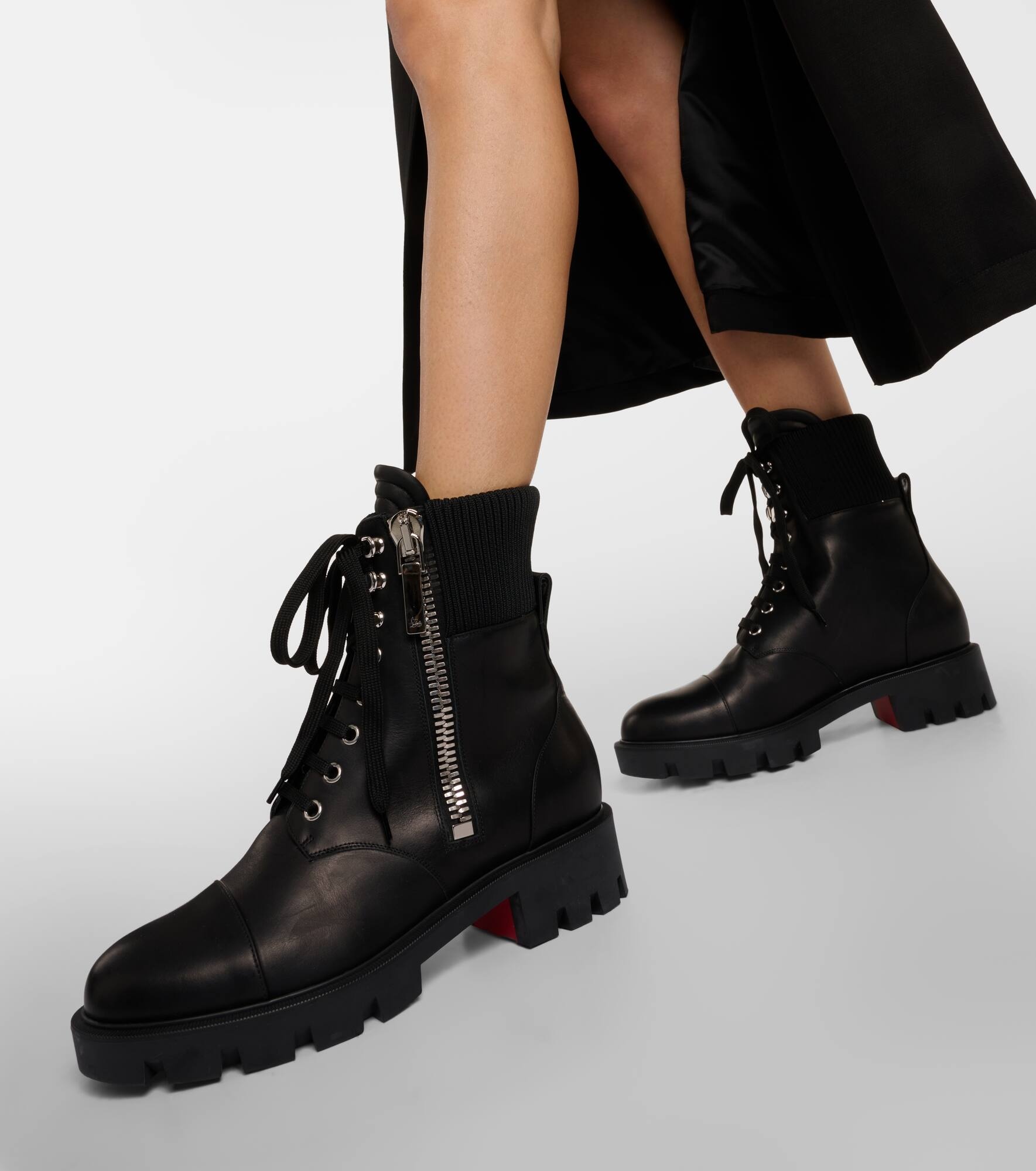 En Hiver Lug leather combat boots - 4