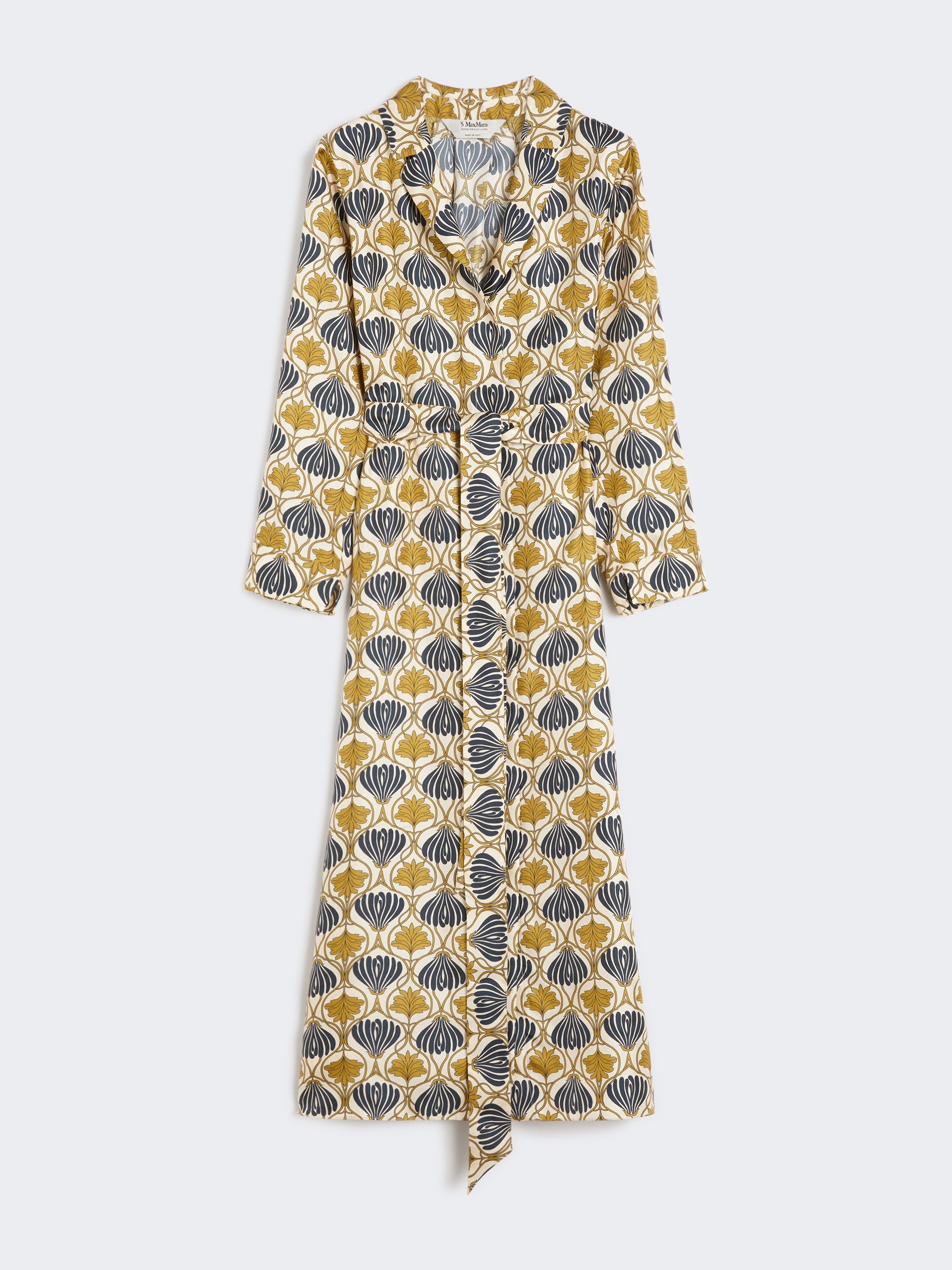 ALBERT Printed silk kaftan dress - 1